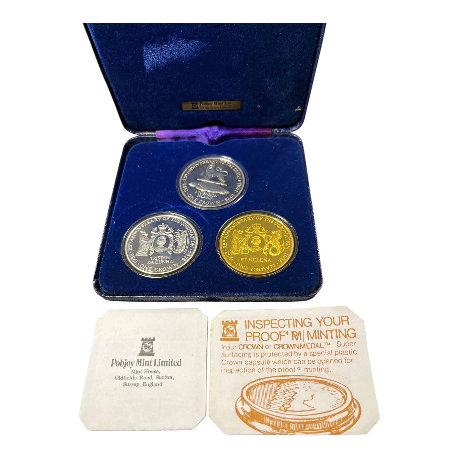Product photo for 25th Anniversary of Queen Elizabeth II – Sterling Silver Coin Set