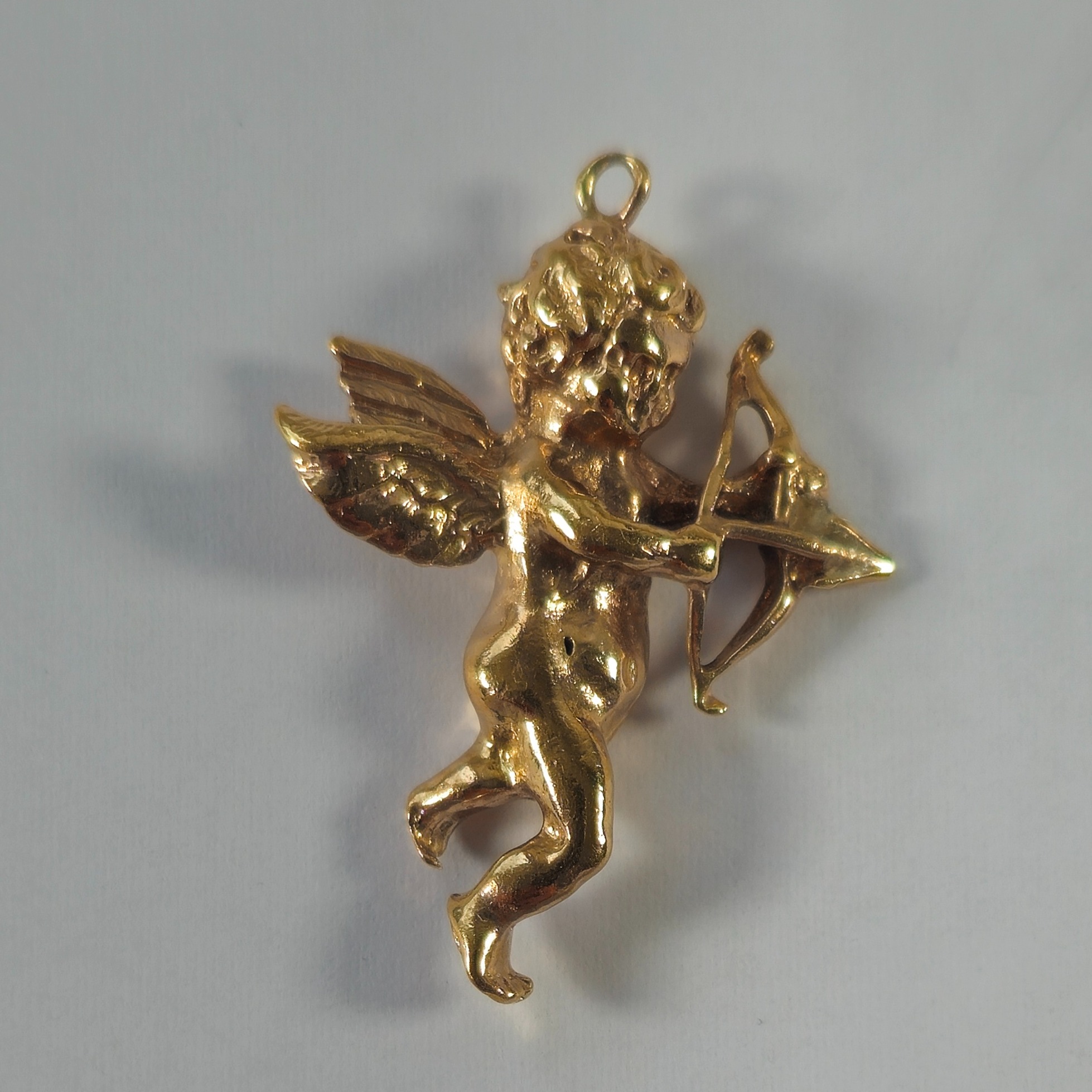 Product photo for 9ct Gold Cupid Pendant