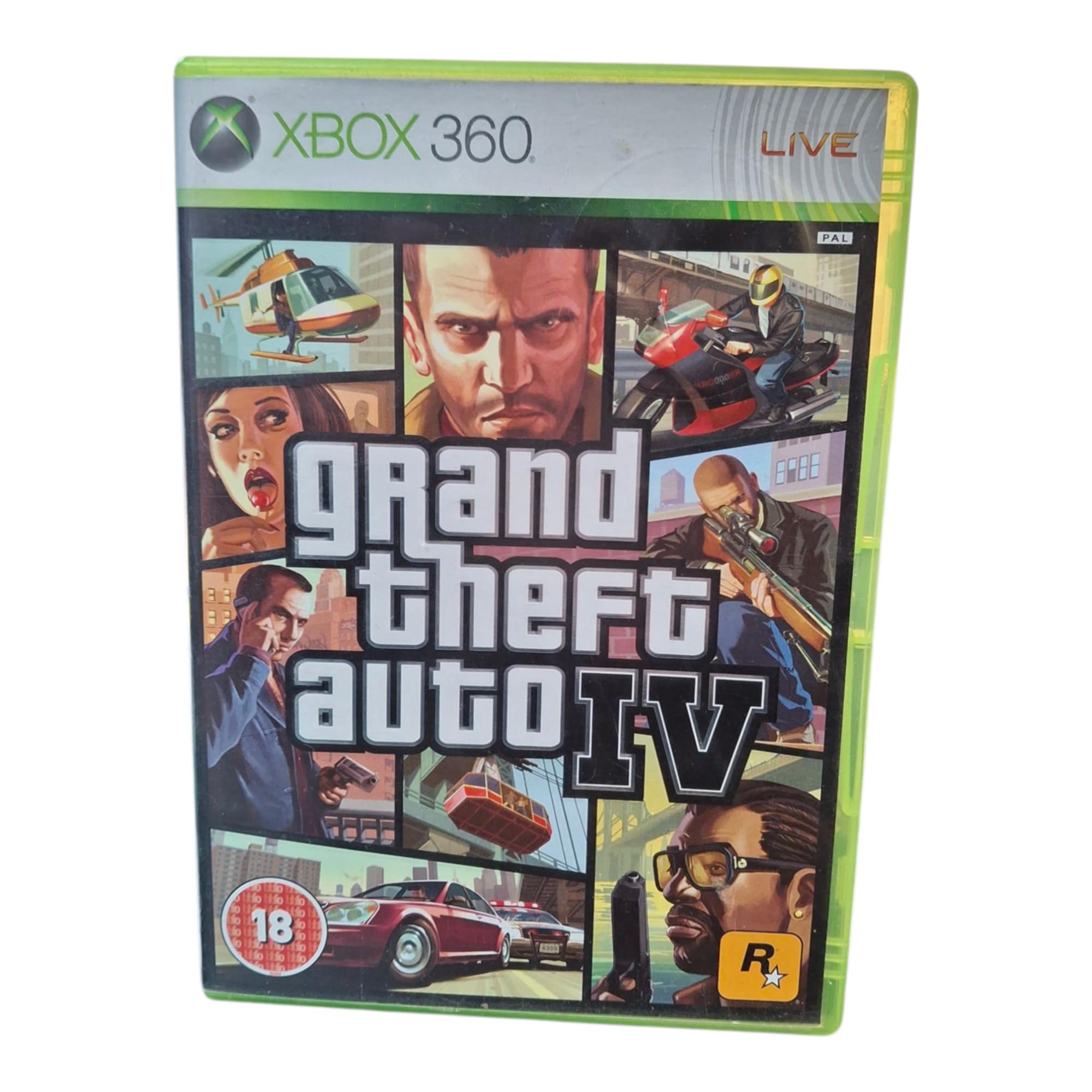 Product photo for Grand Theft Auto 4 (GTA IV) - Xbox 360