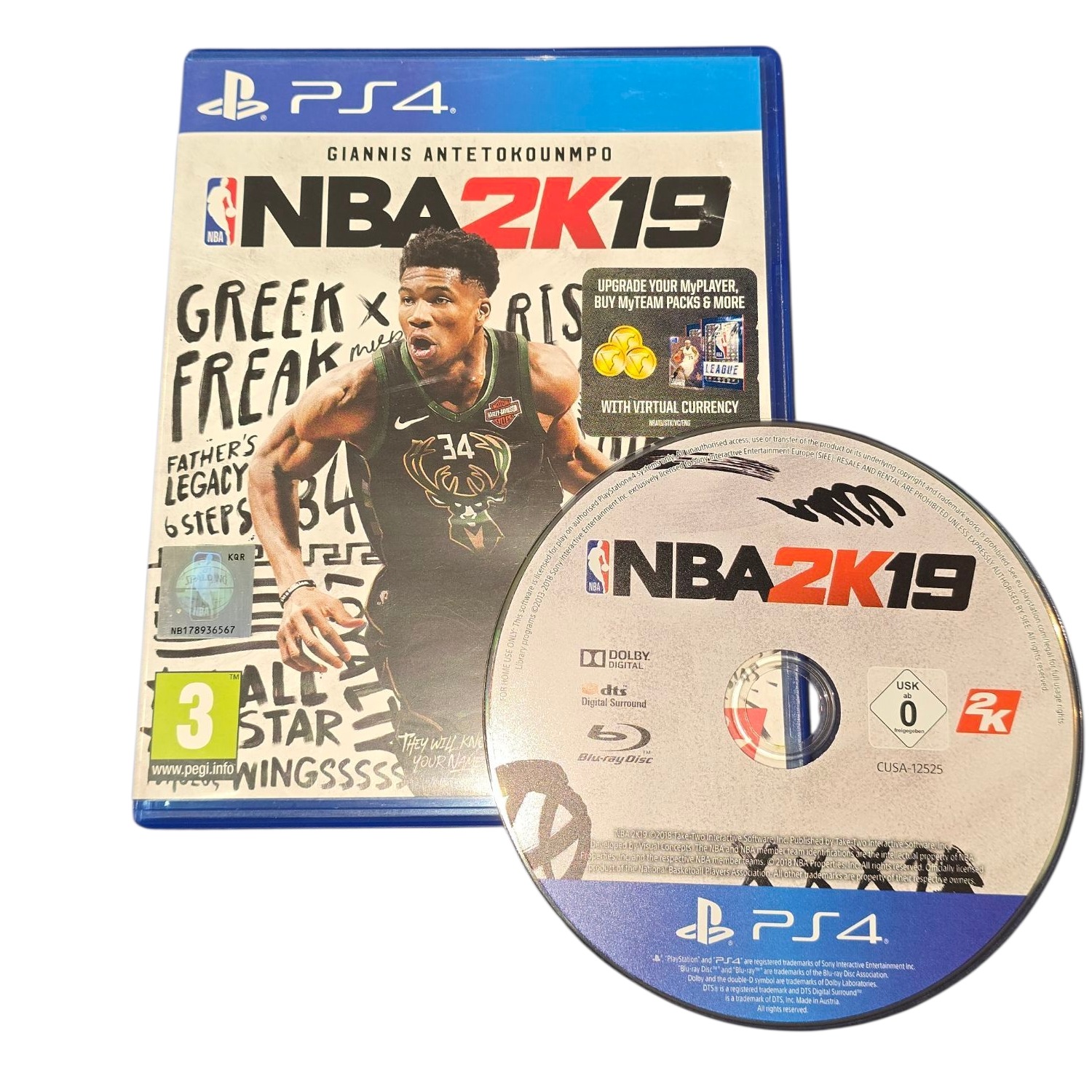 Product photo for NBA 2K19 - PS4 Game