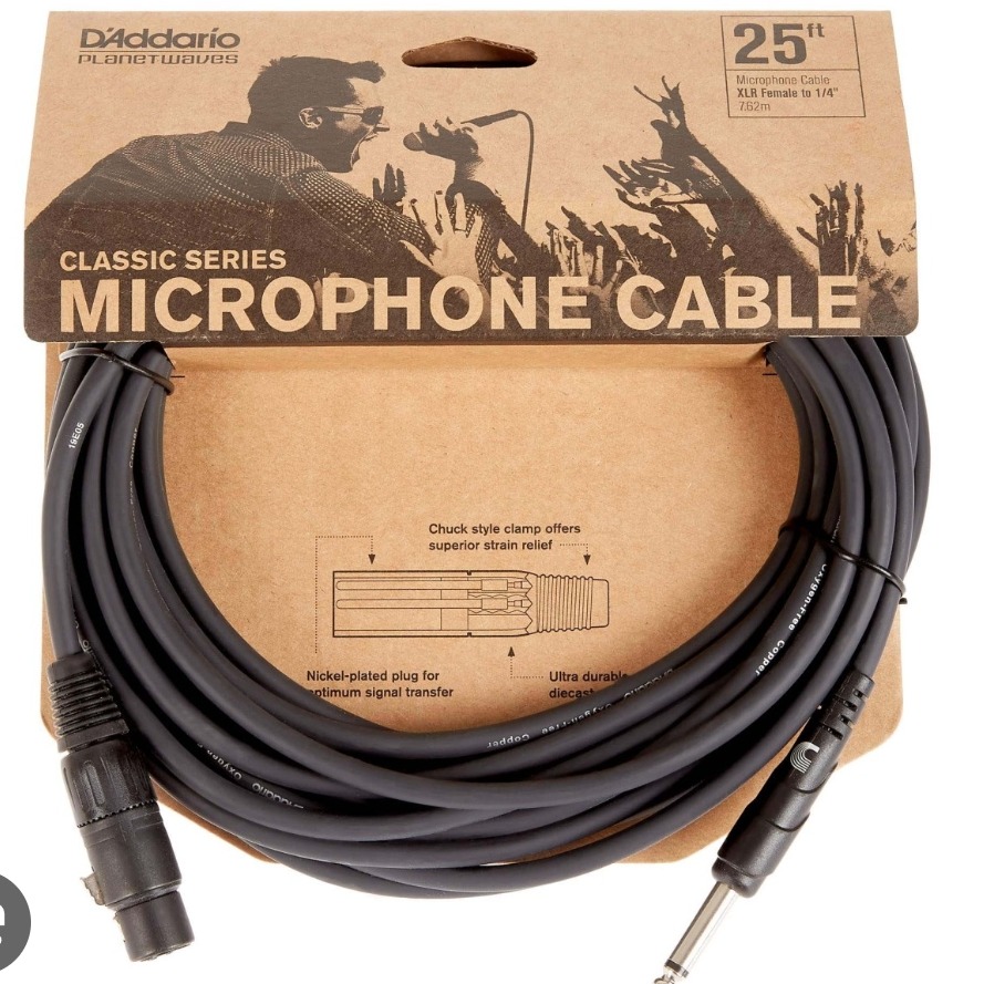 Product photo for D'Addario PW-CGMIC-25 25FT Microphone Cable