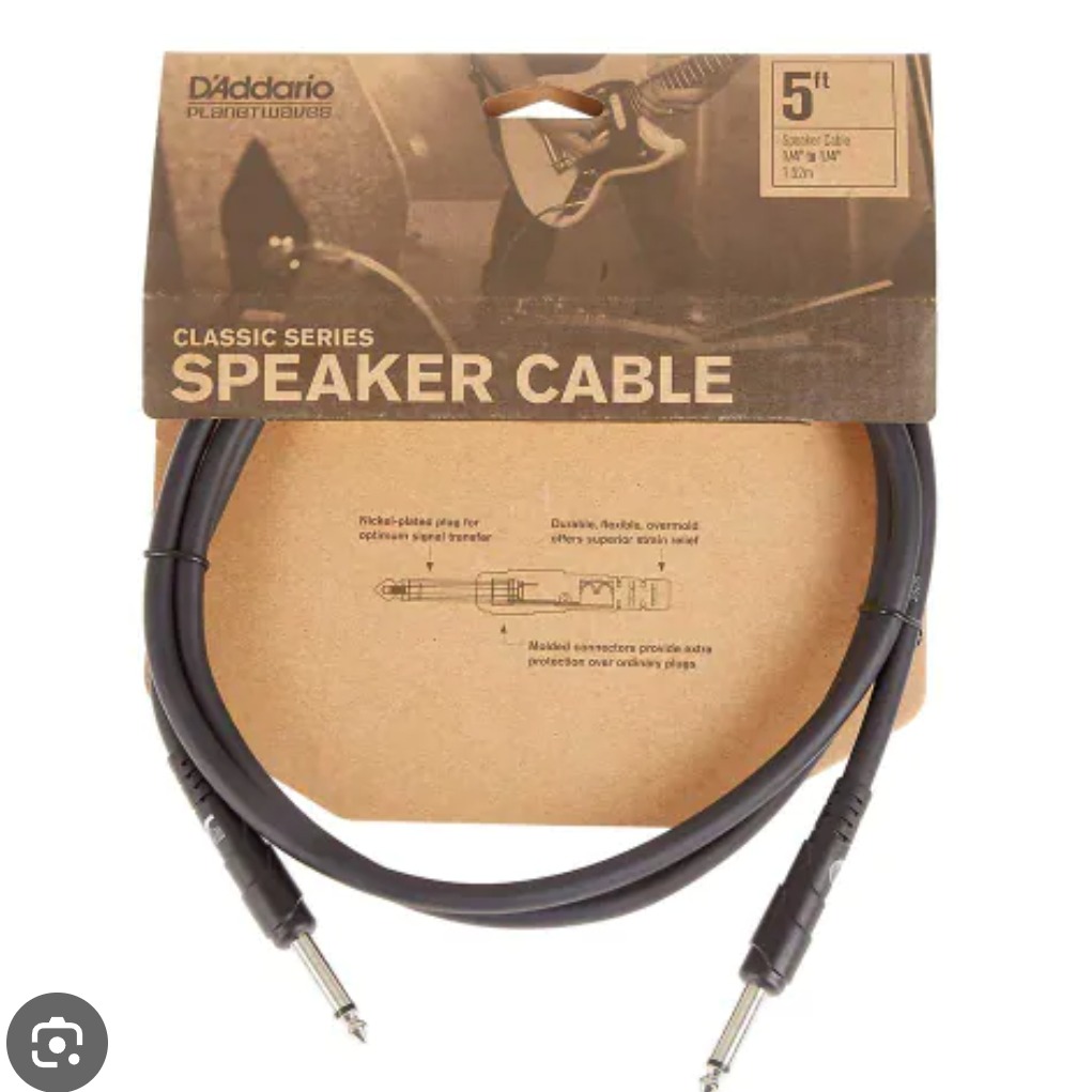 Product photo for D'Addario PW-CSPK-05 5FT Speaker Cable
