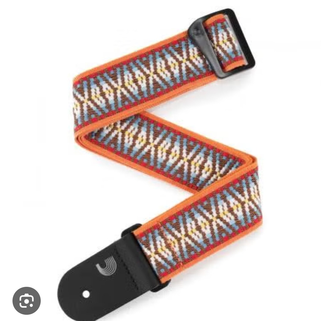 Product photo for D'Addario 50G08 Sunrise Hootenanny Guitar Strap