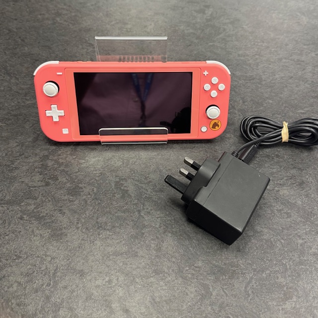 Product photo for Nintendo Switch Lite 32GB Coral Handheld Games Console (U)