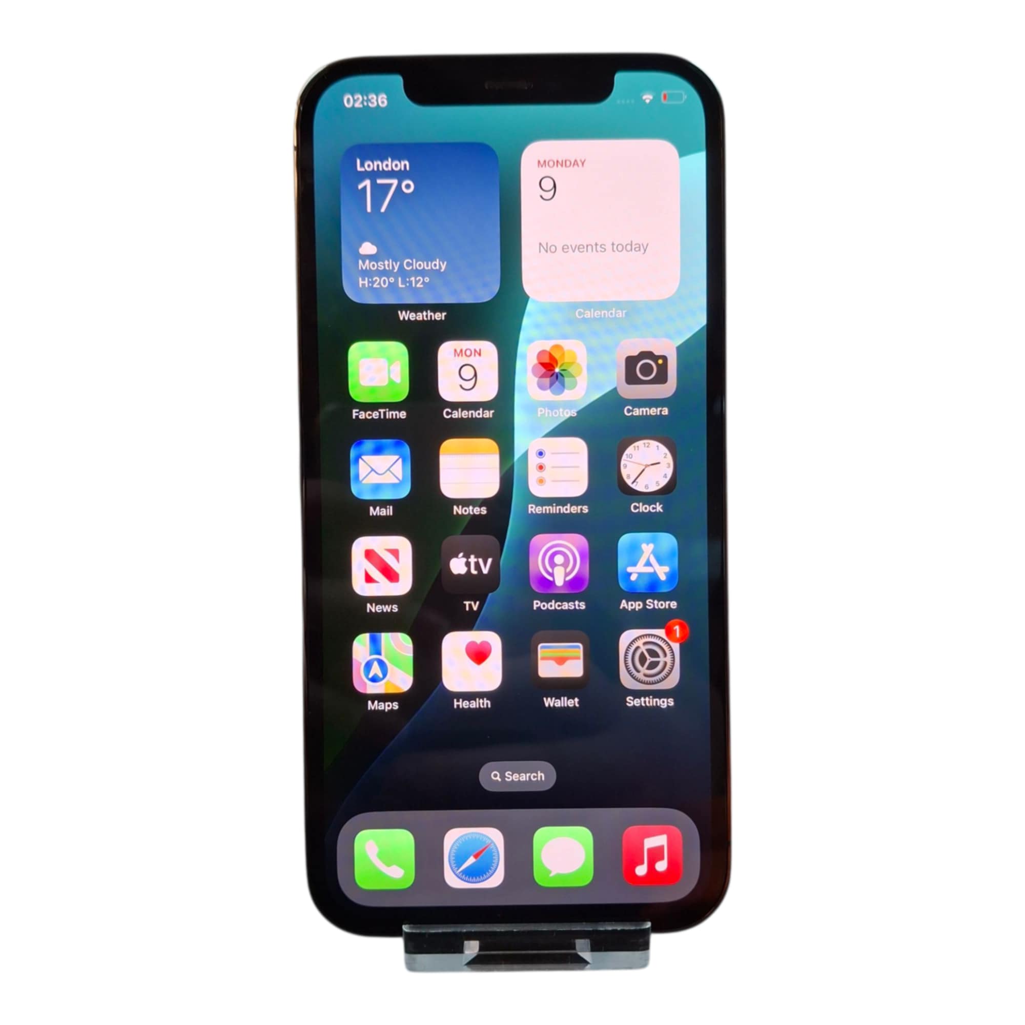 Product photo for Apple iPhone 12 Pro 256GB Graphite, Unlocked, BH: 91%, B