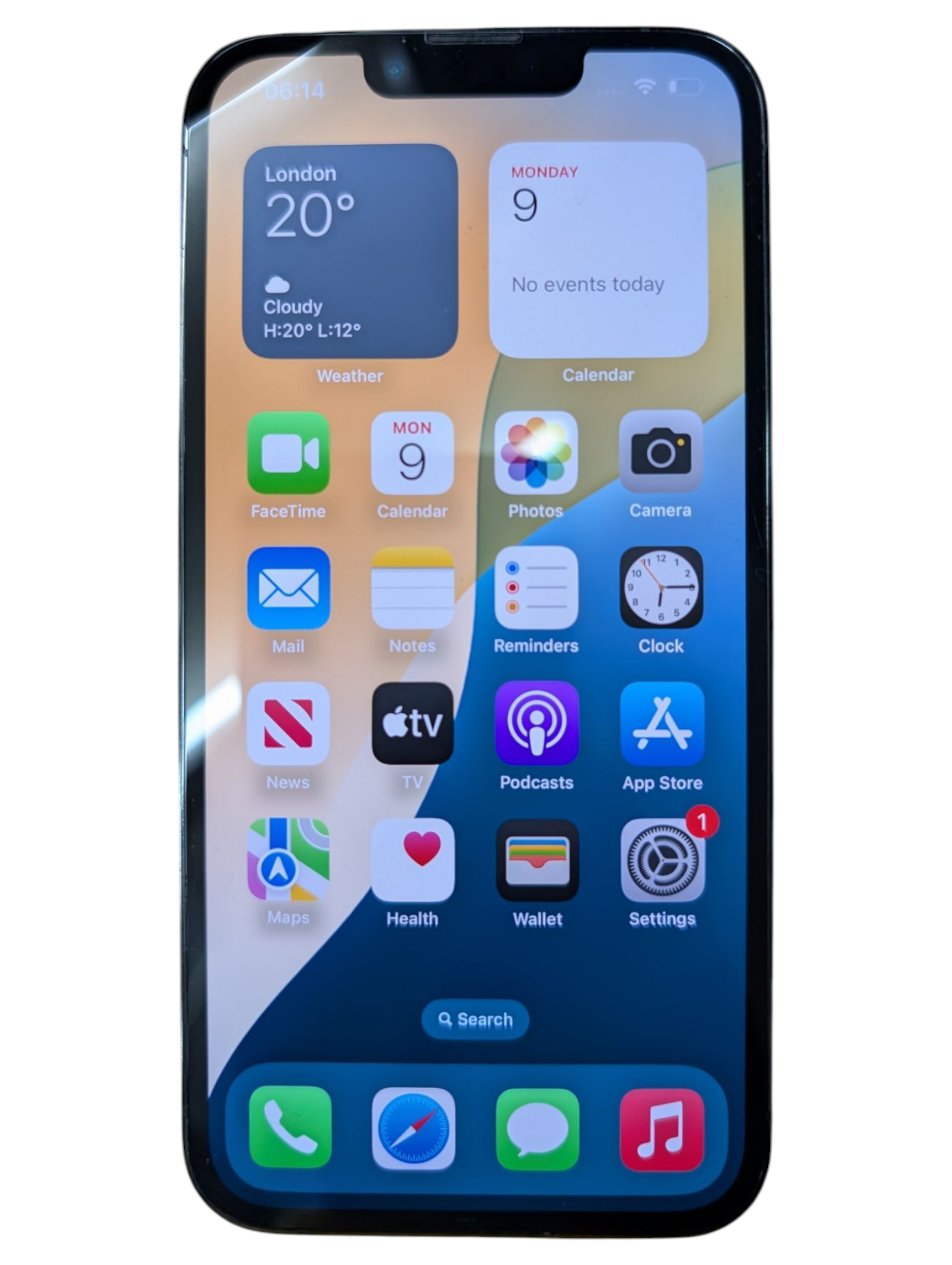 Product photo for Apple iPhone 13 Pro 128 GB Silver – Used, Unlocked, New Battery, Minor Wear