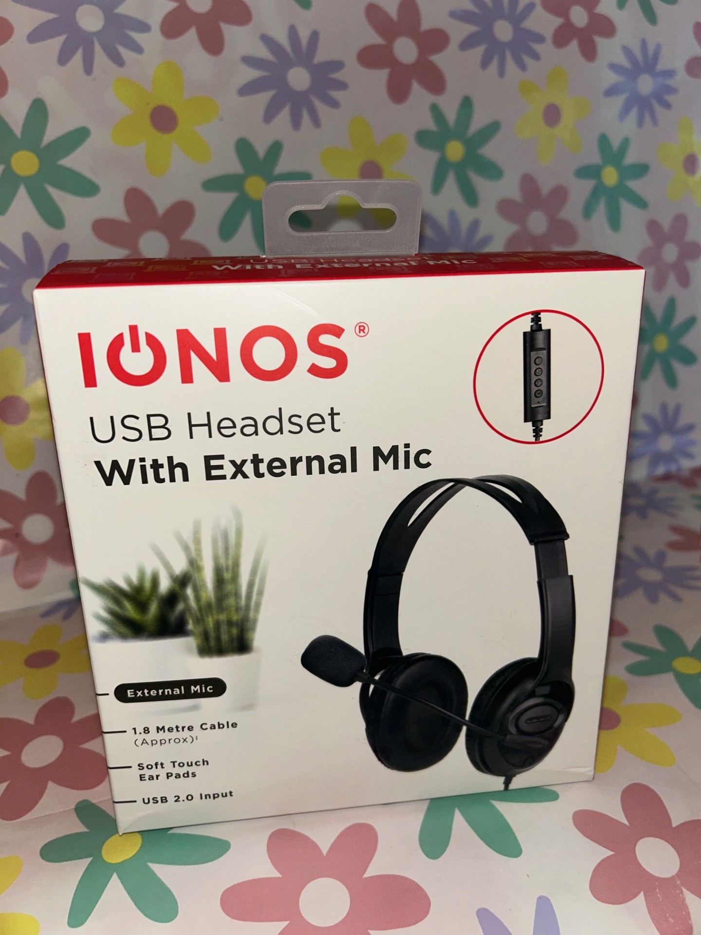 Product photo for USB HEADSET WITH EXTERNAL MIC