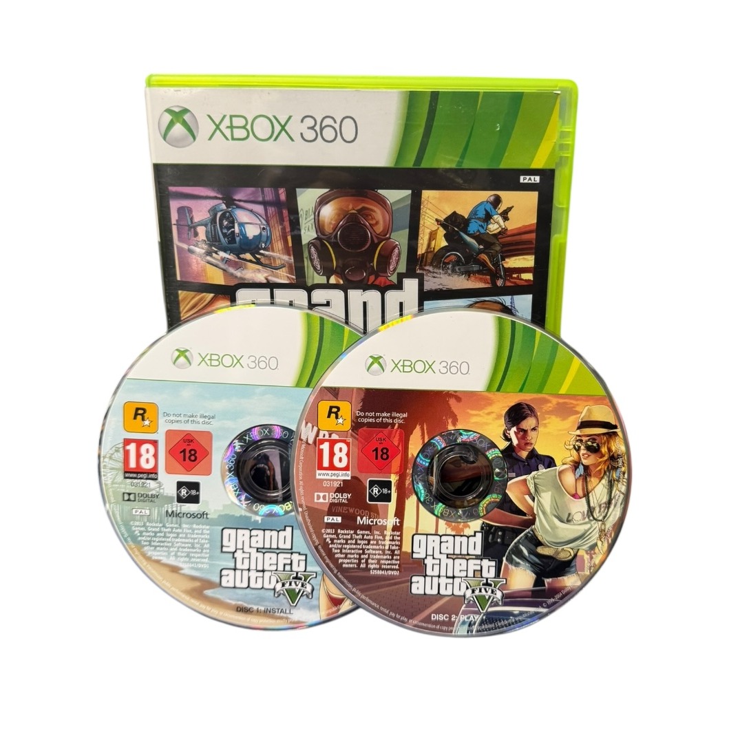 Product photo for Grand Theft Auto V Xbox 360