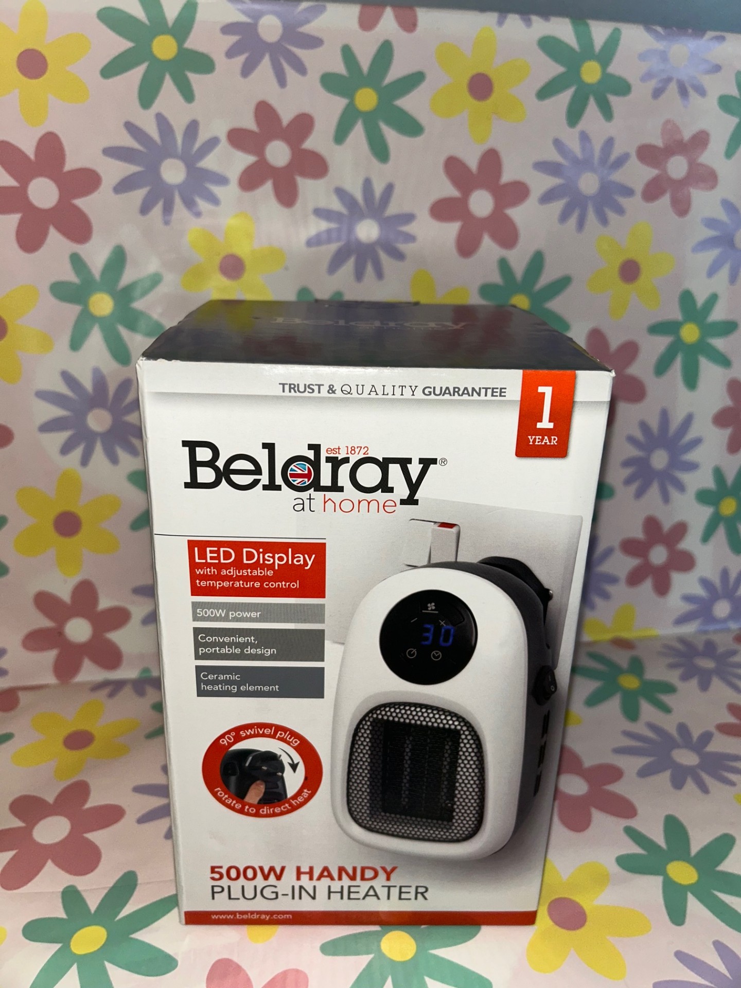 Product photo for BELDRAY PLUG IN HEATER