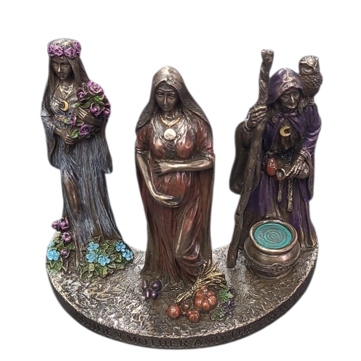 Product photo for Miaden, Mother and Crone Trio Of Life 11.5cm