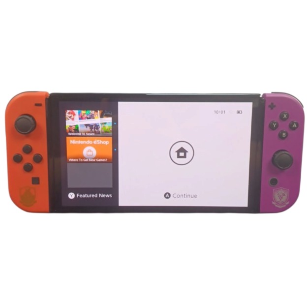 Product photo for Nintendo Switch OLED Pokémon Scarlett & Violet Edition