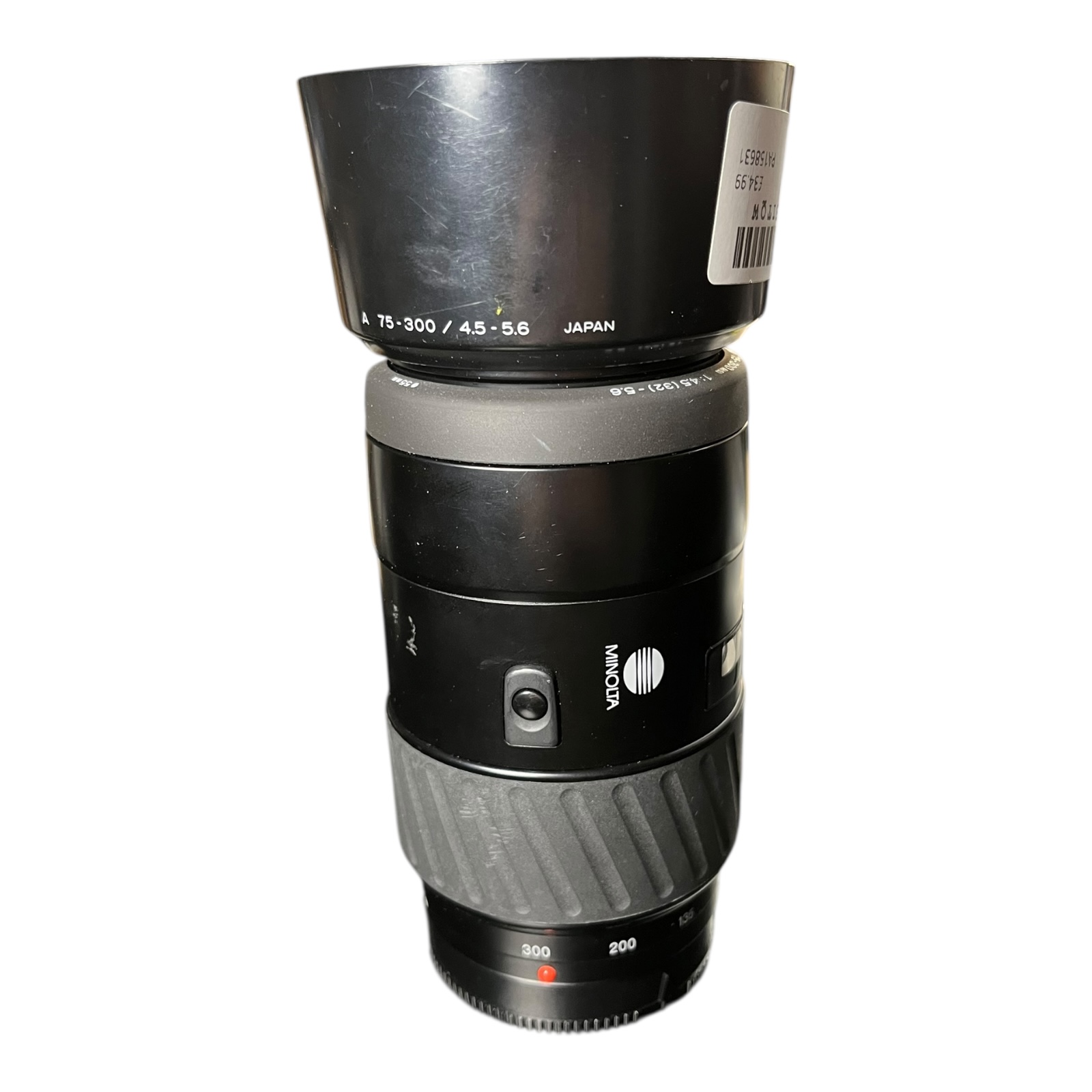 Product photo for Minolta AF 75–300mm Telephoto Lens – Used, Good Condition