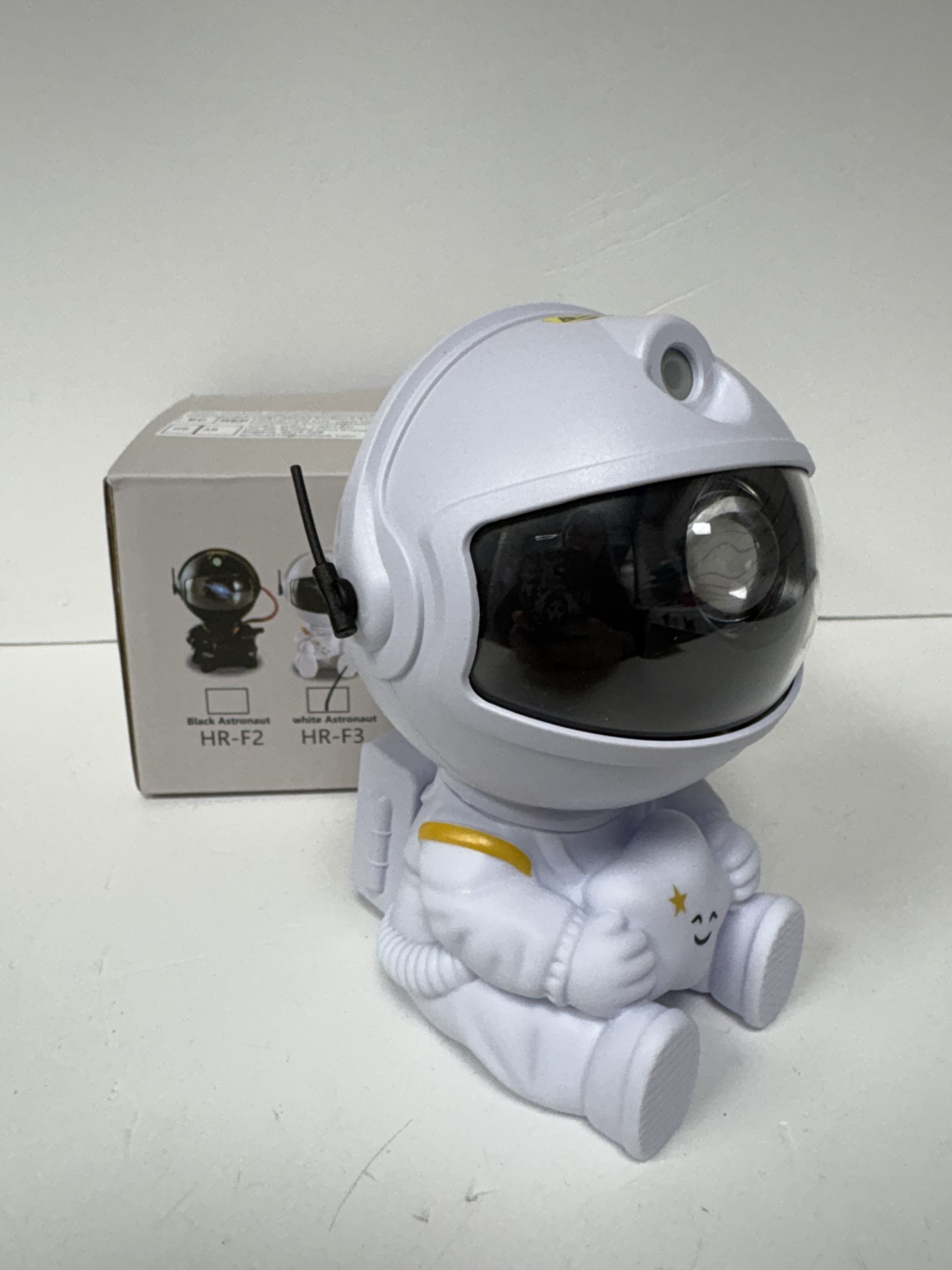 Product photo for astronaut nebula projector boxed
