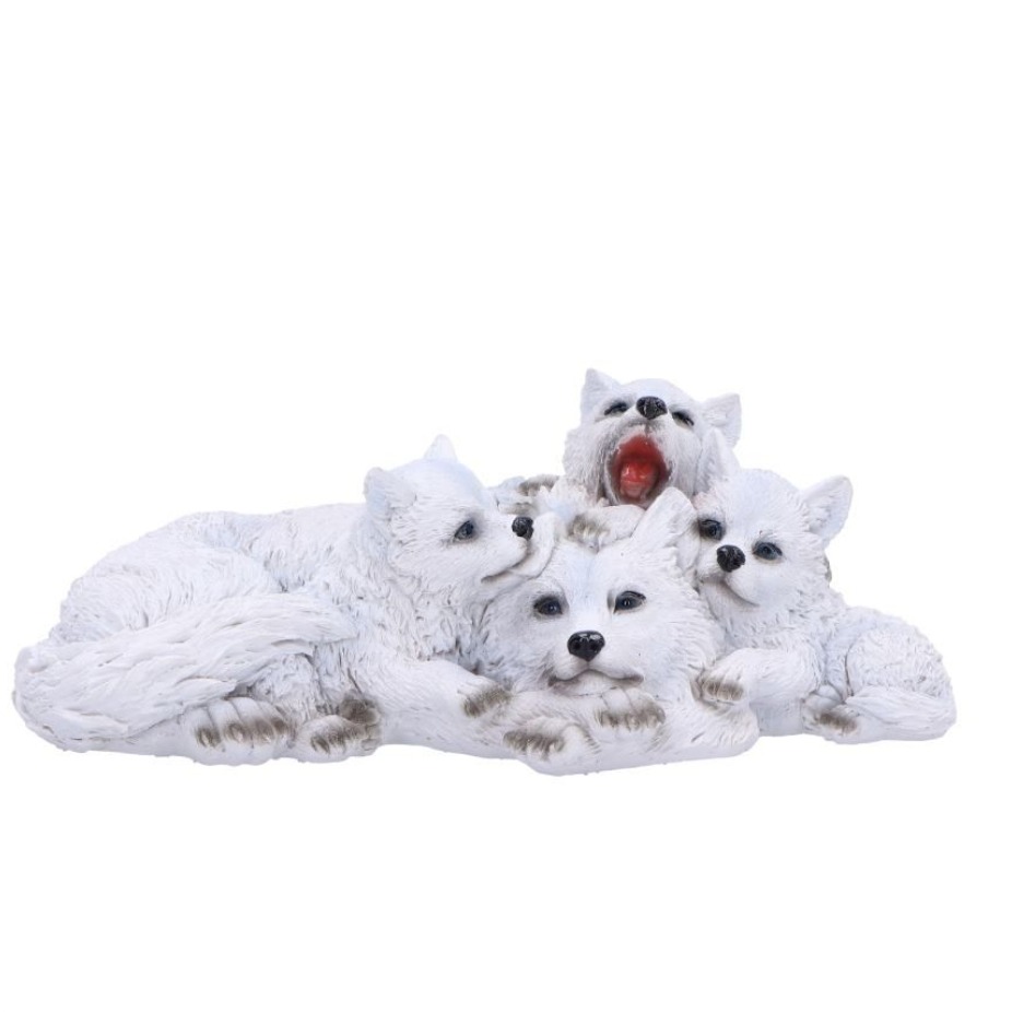 Product photo for Winter Warmth Wolf Figurine