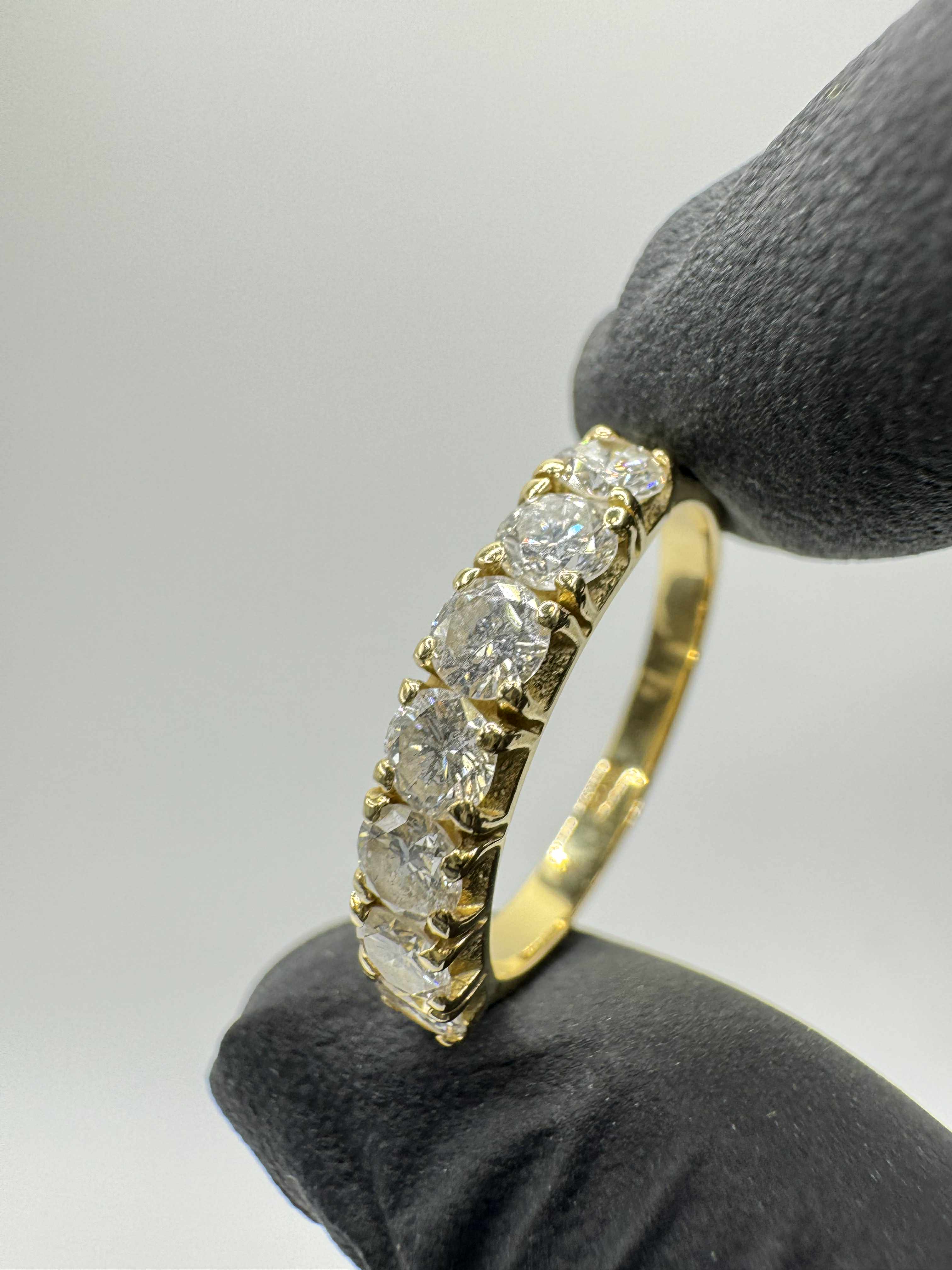 Product photo for 18ct 7 Stone Diamond Half Eternity Ring