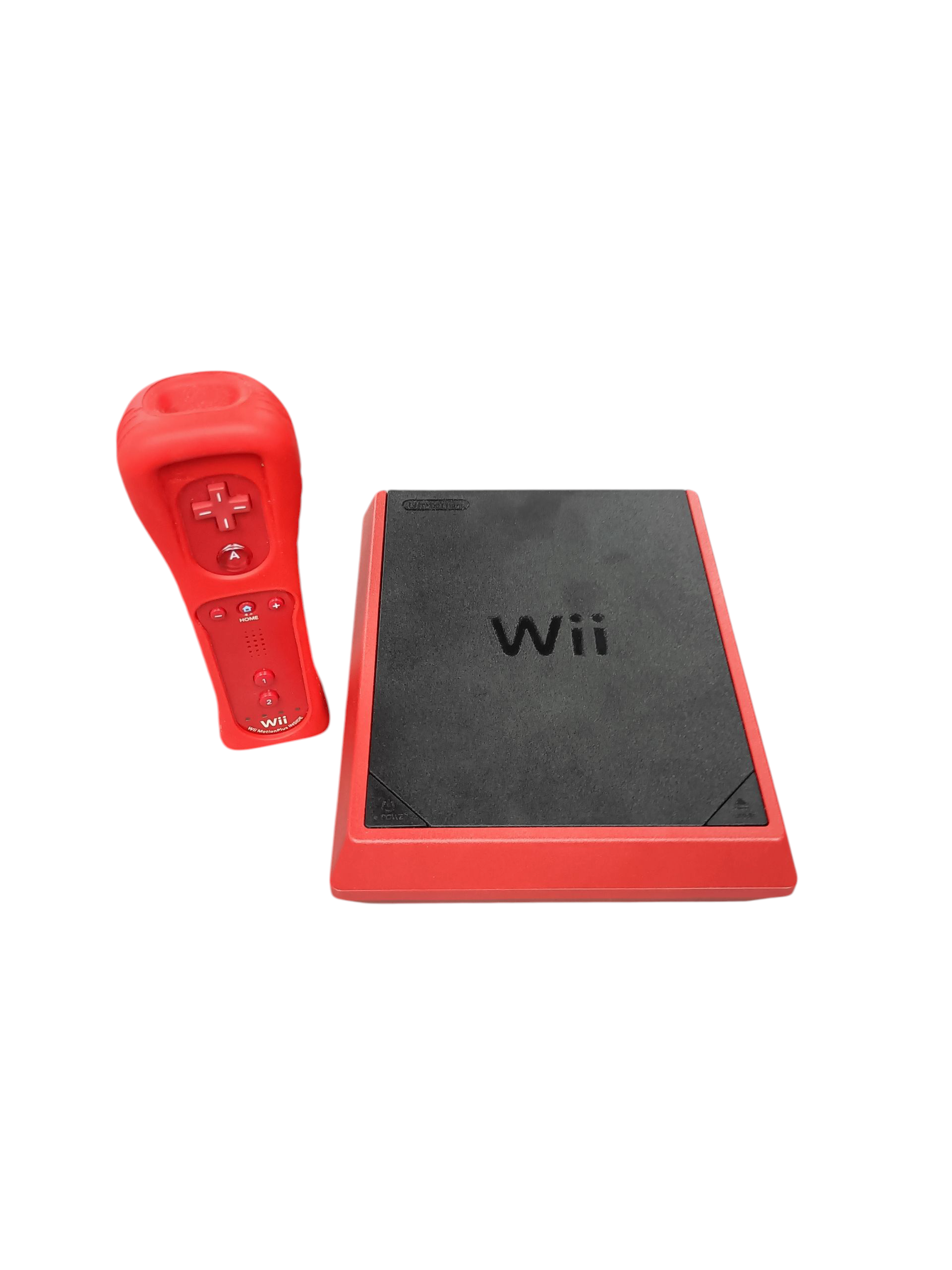 Product photo for Wii Mini Console, Red, Boxed