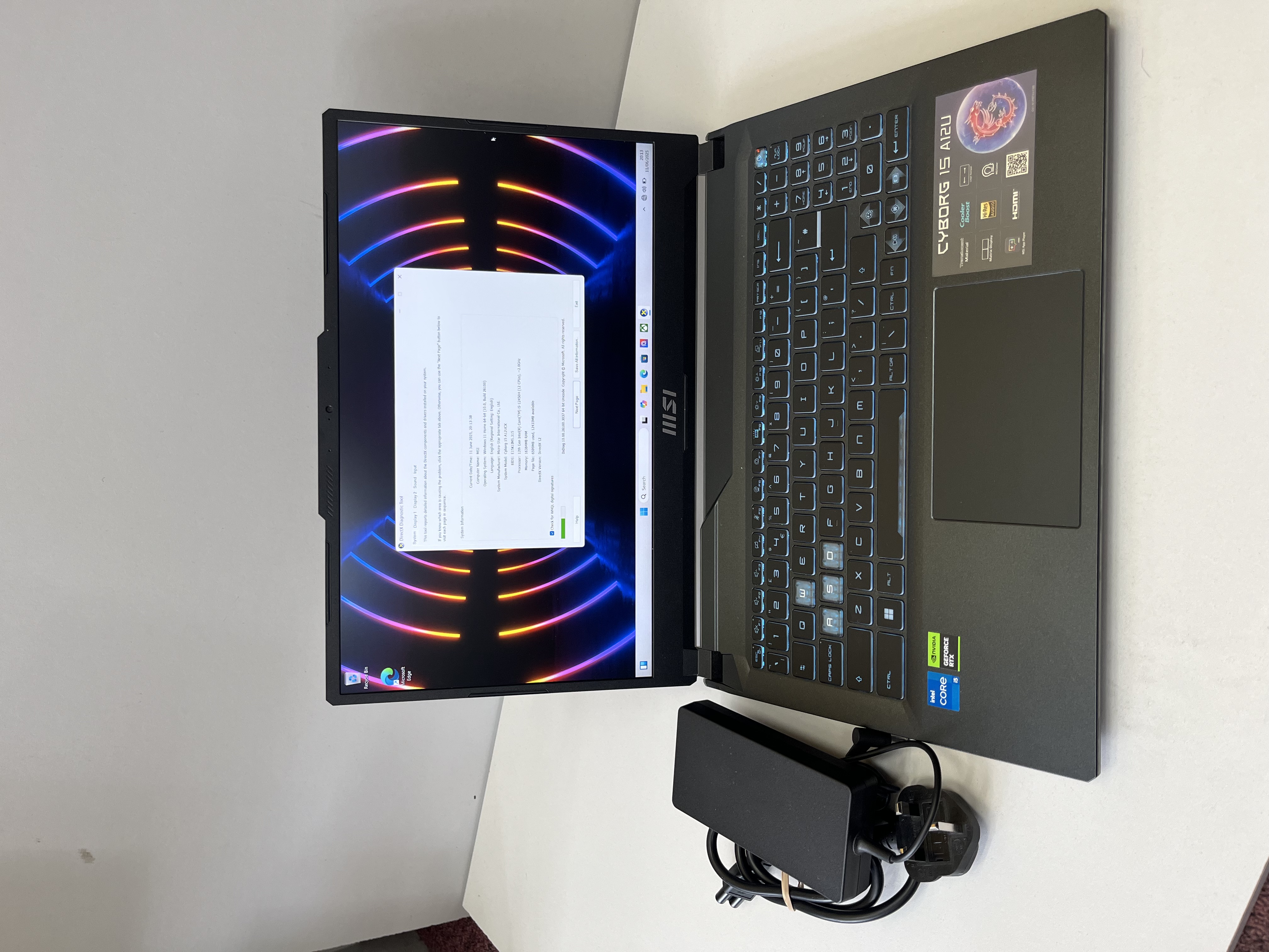 Product photo for Msi Cyborg 15 A12U Gaming Laptop