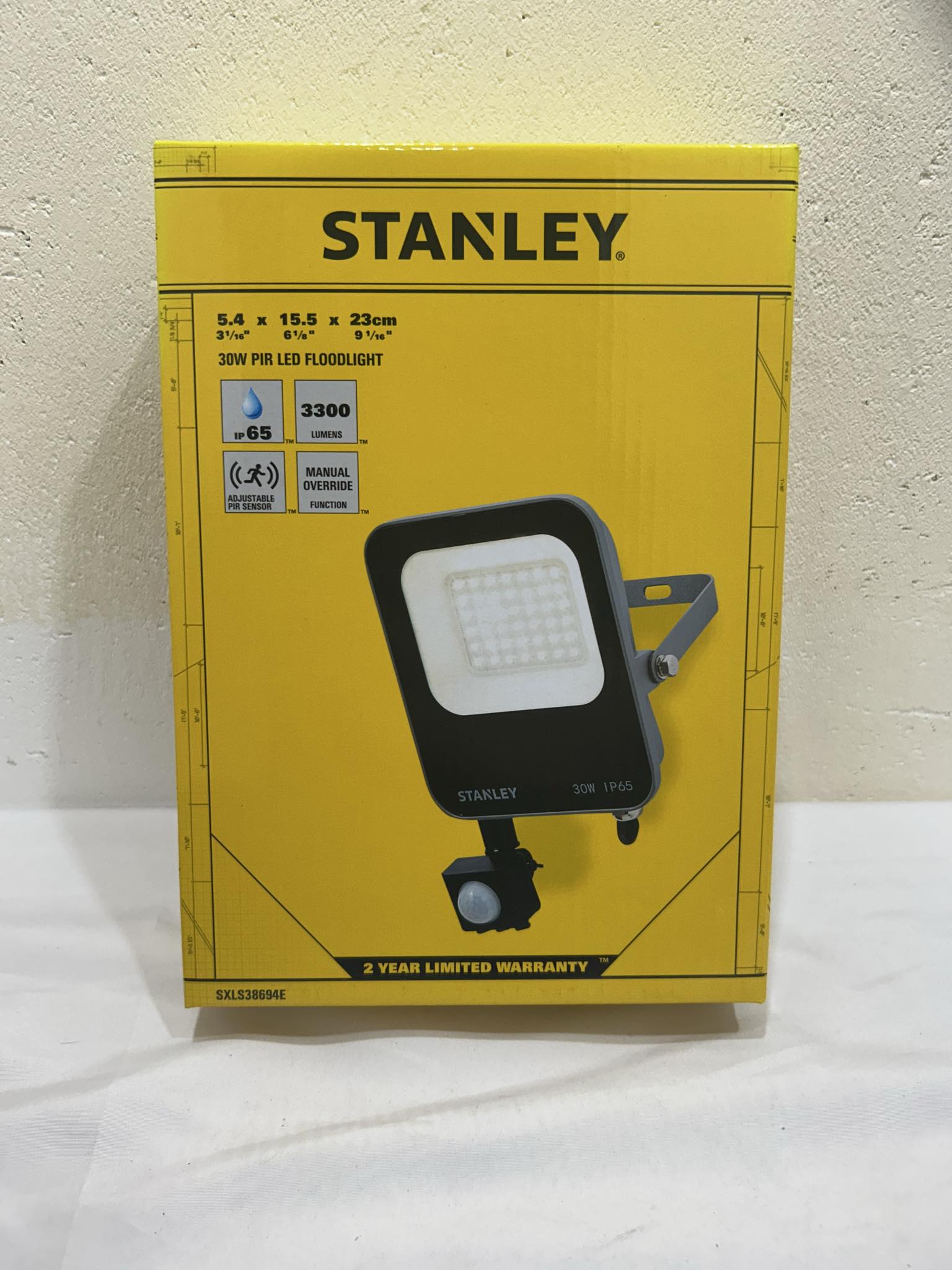 Product photo for Stanley PIR 30w LED Floodlight
