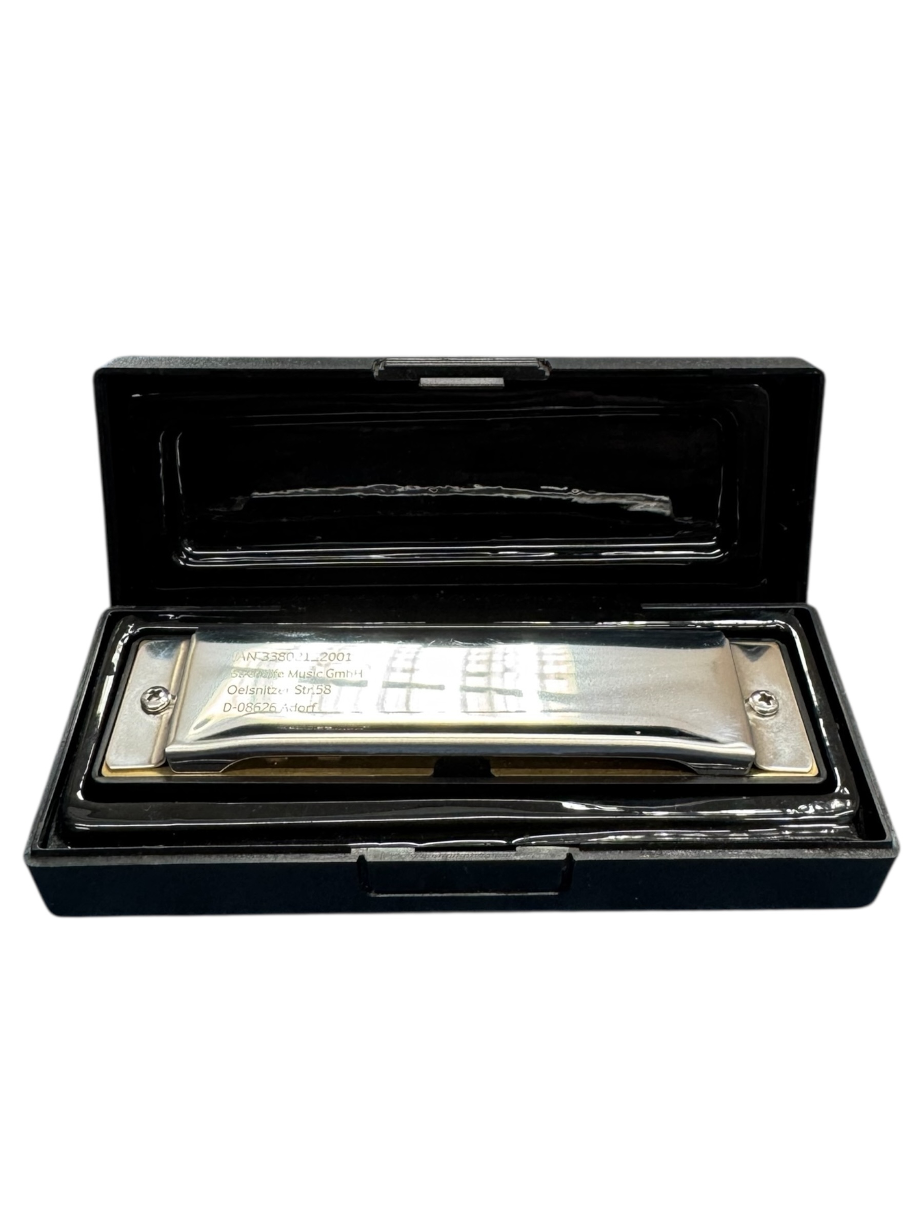 Product photo for Silver harmonica - personlised