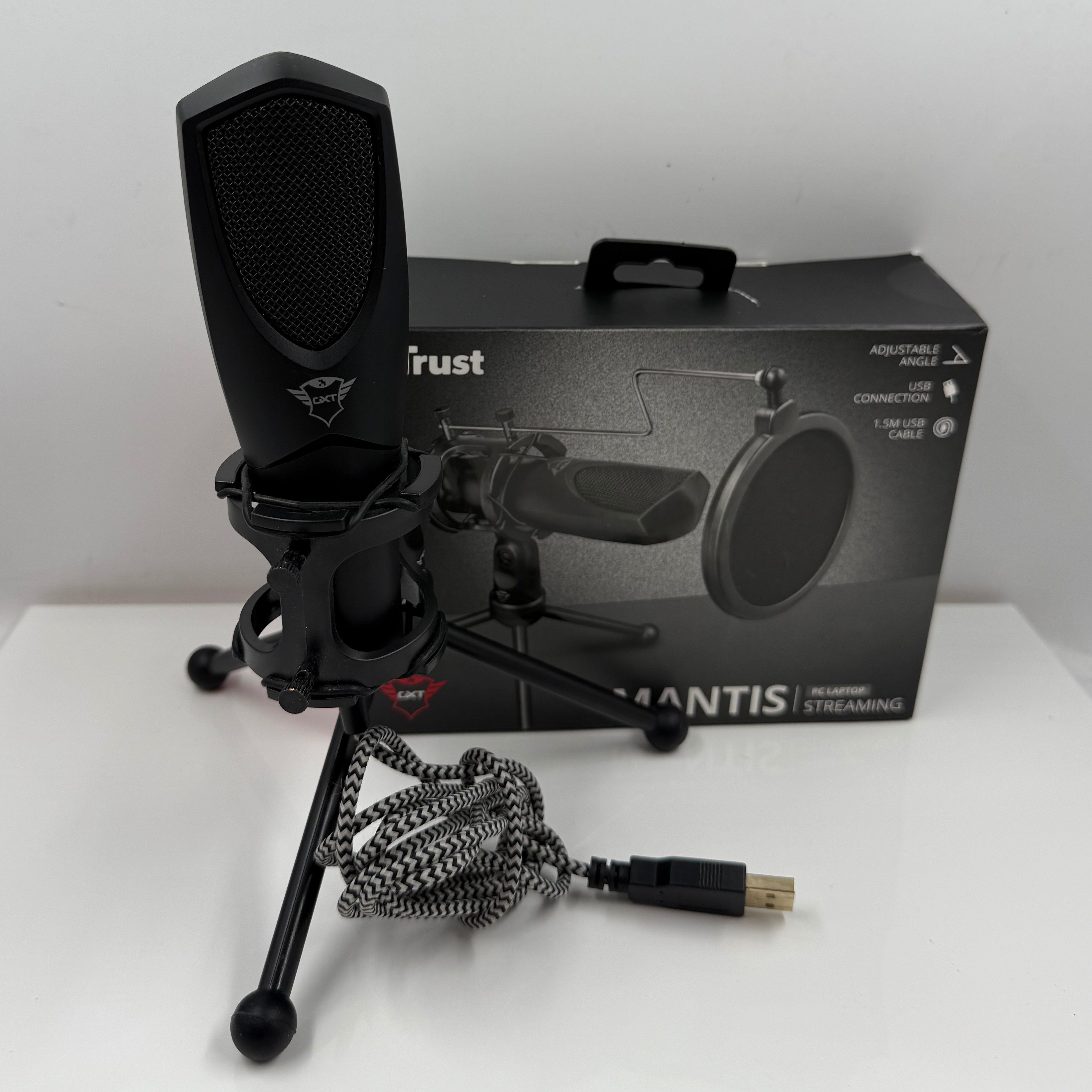 Product photo for TRUST MANTIX GXT 232 PC/LAPTOP STREAMING MICROPHONE