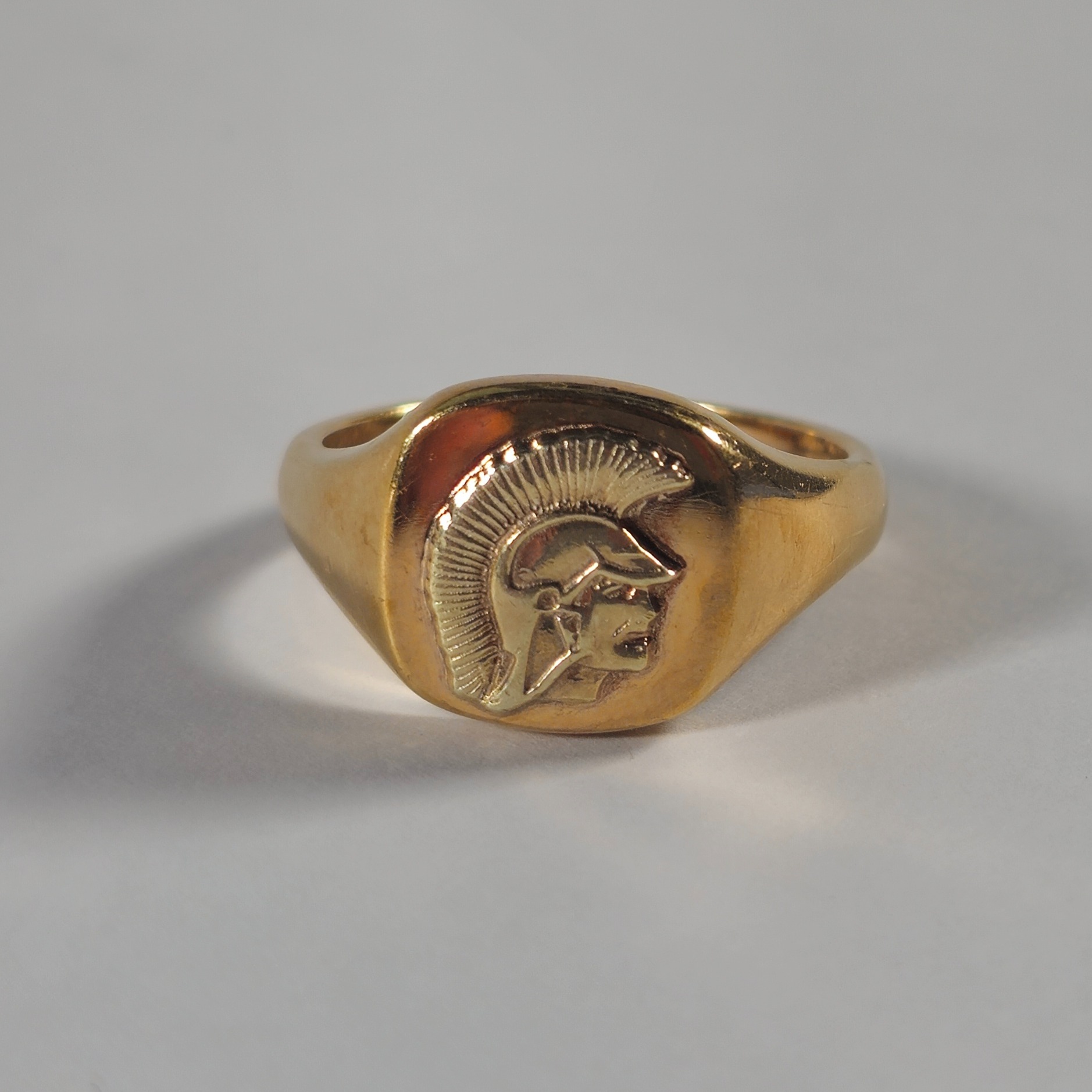 Product photo for 9ct Gold Pharaoh Egyptian Ring Size T
