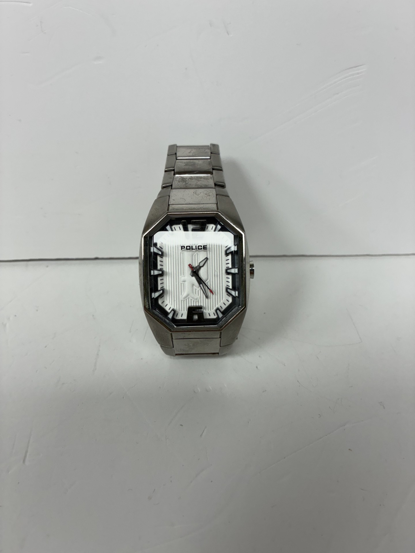Product photo for POLICE WATCH 12895 SILVER UNBOXED