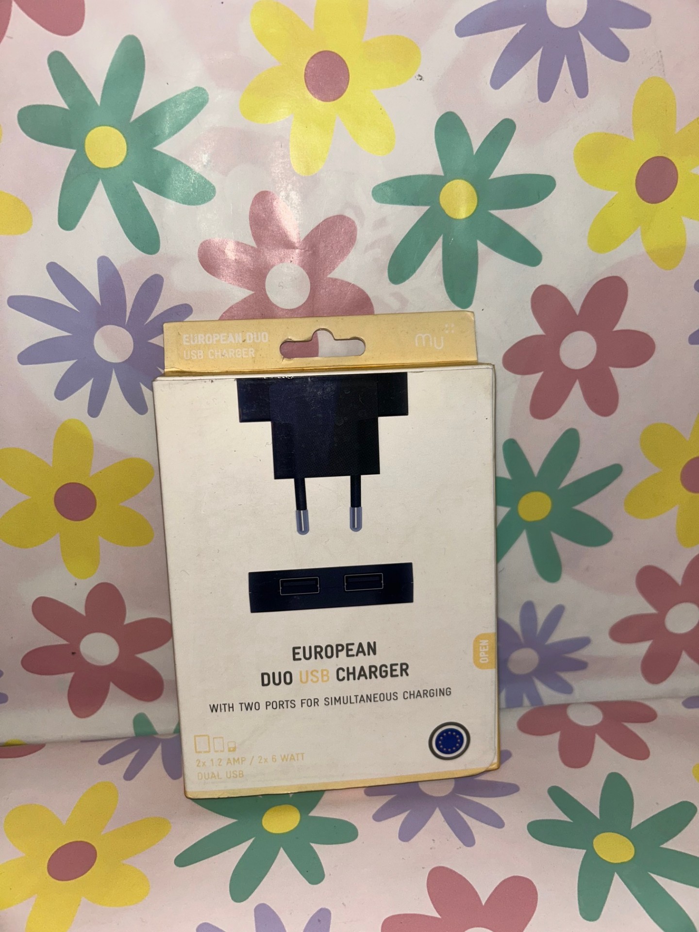 Product photo for EUROPEAN DUO USB CHARGER