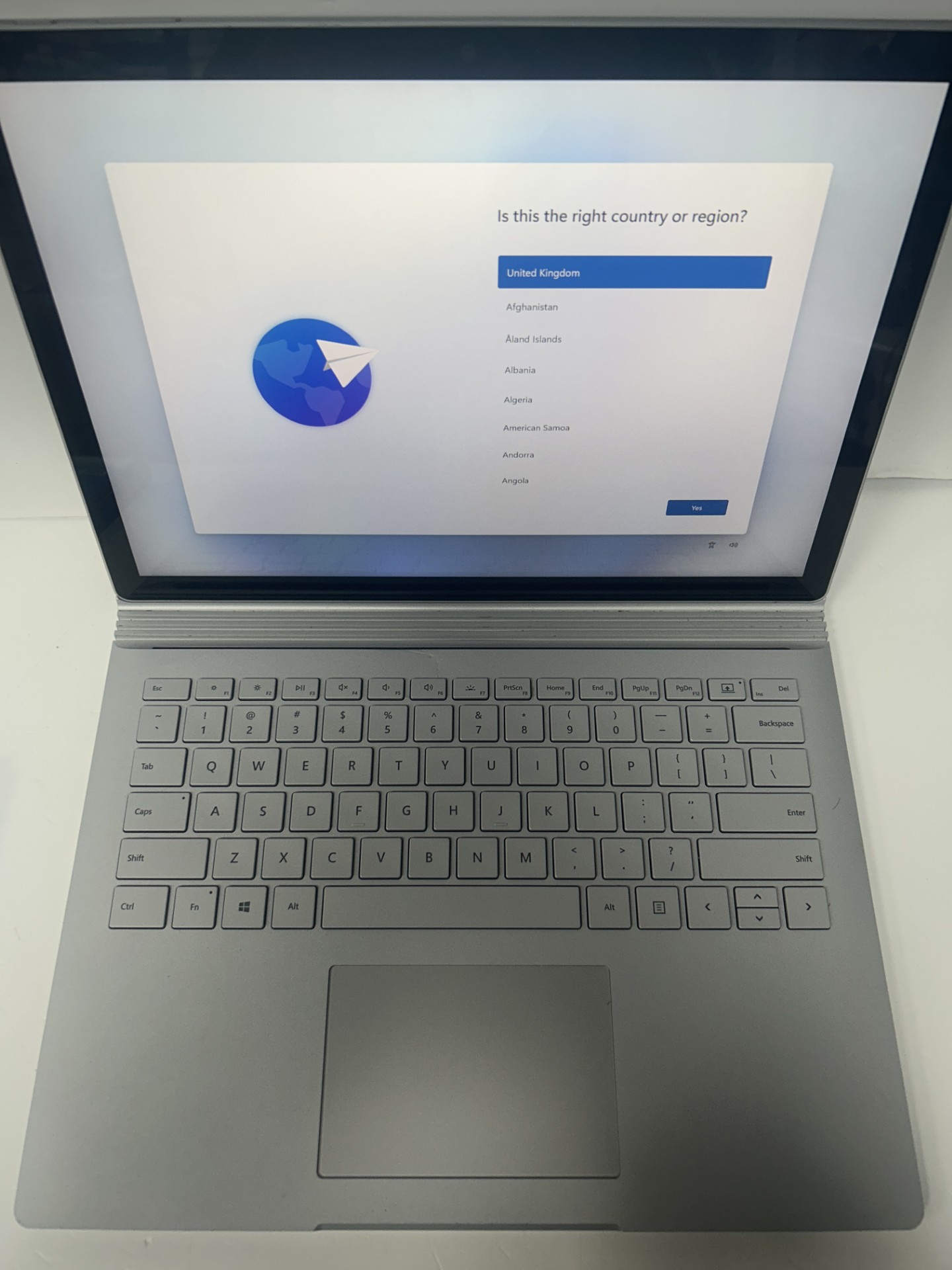 Product photo for MICRO SURFACE BOOK 2 INTEL I7 8TH GEN 8GB RAM 256GB STROAGE WINDOWS 11 PRO TOUCH SCREEN SILVER UNBOXED