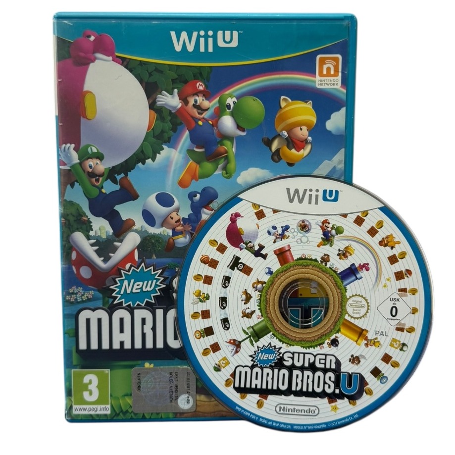 Product photo for New Super Mario Bros U Wii Game