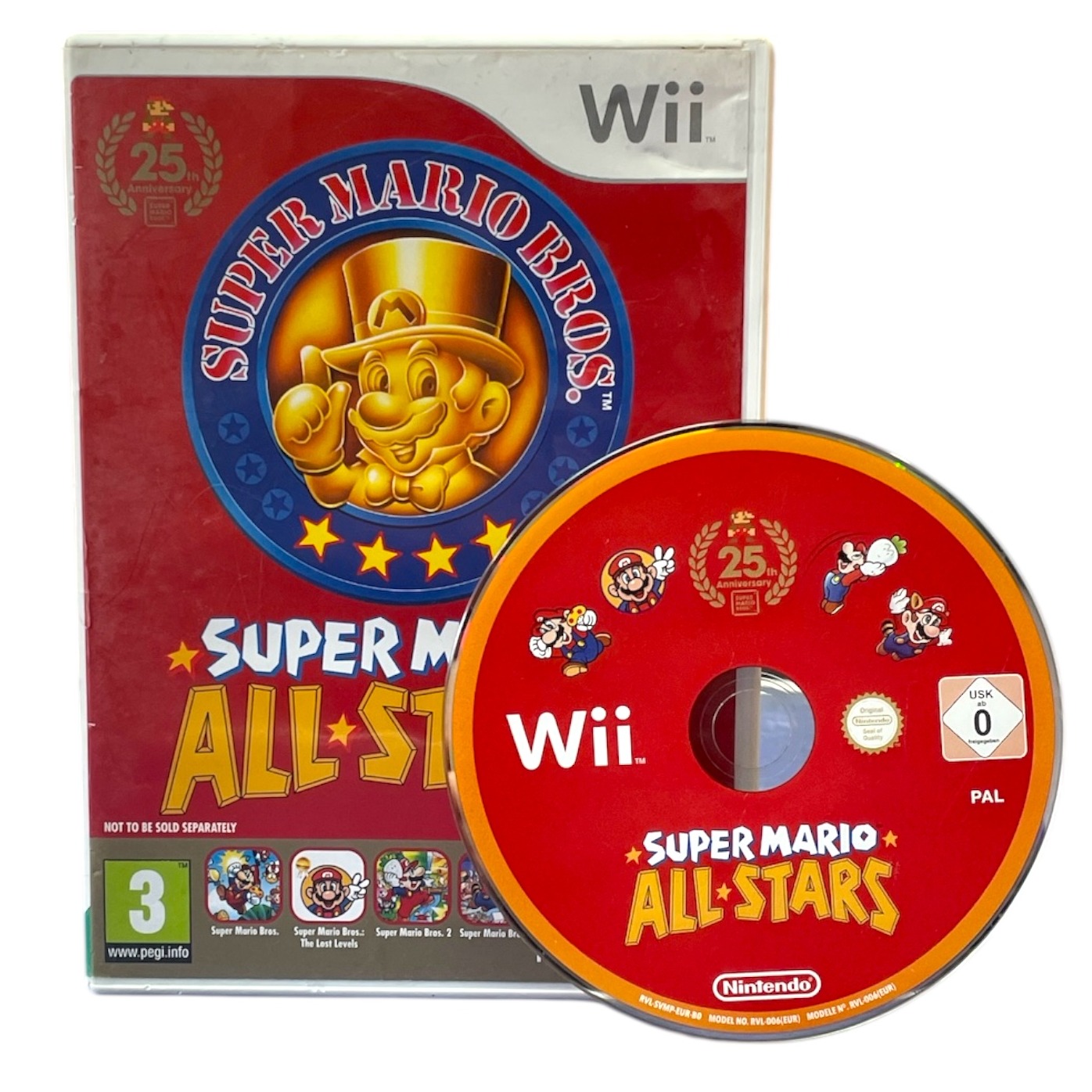 Product photo for Super Mario All Stars Wii Game