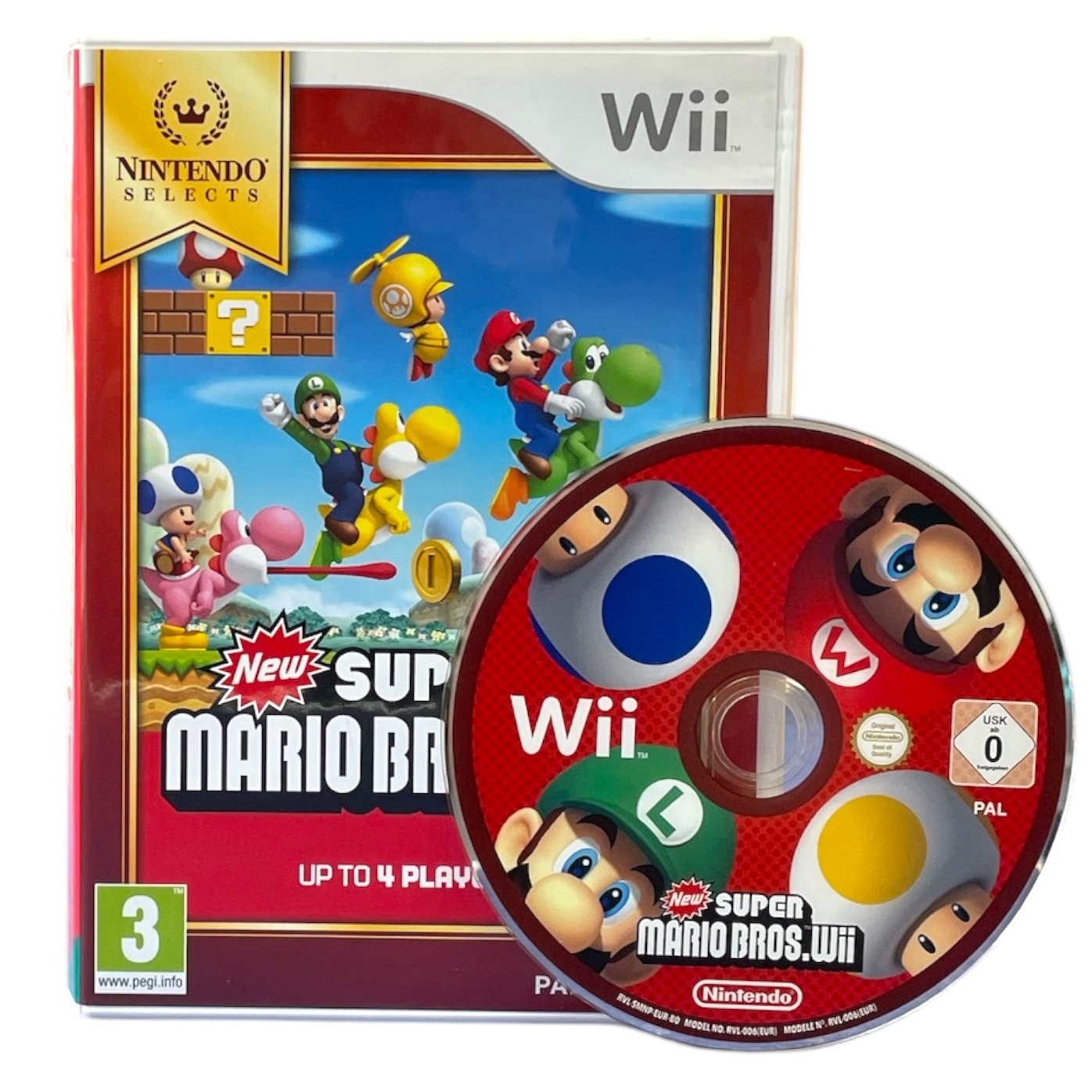 Product photo for New Super Mario Bros Wii Game