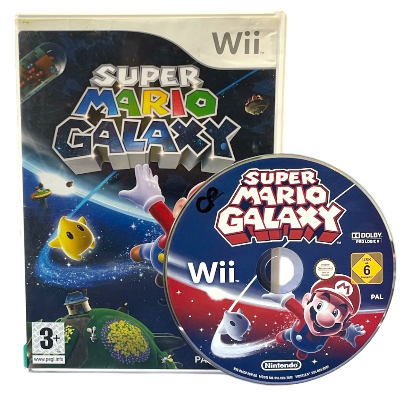 Product photo for Super Mario Galaxy Wii Game