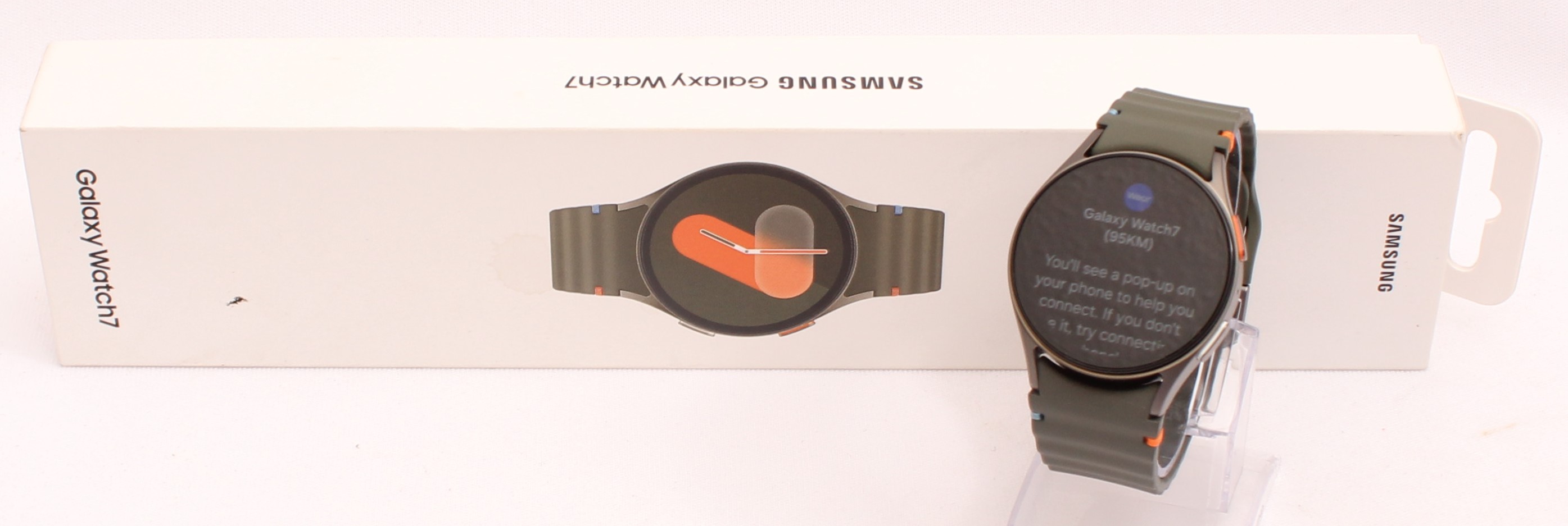 Product photo for Samsung Galaxy Watch7 40mm GPS Smart Fitness Watch - Green Band (A)