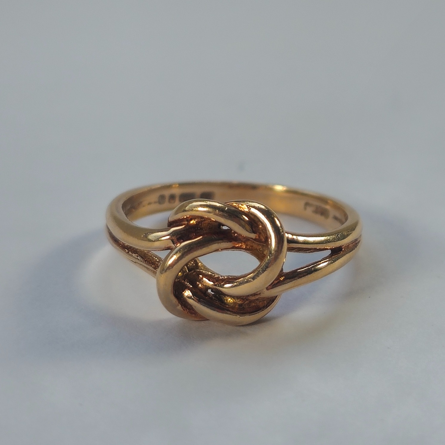 Product photo for 9ct Gold Knot Ring Size L