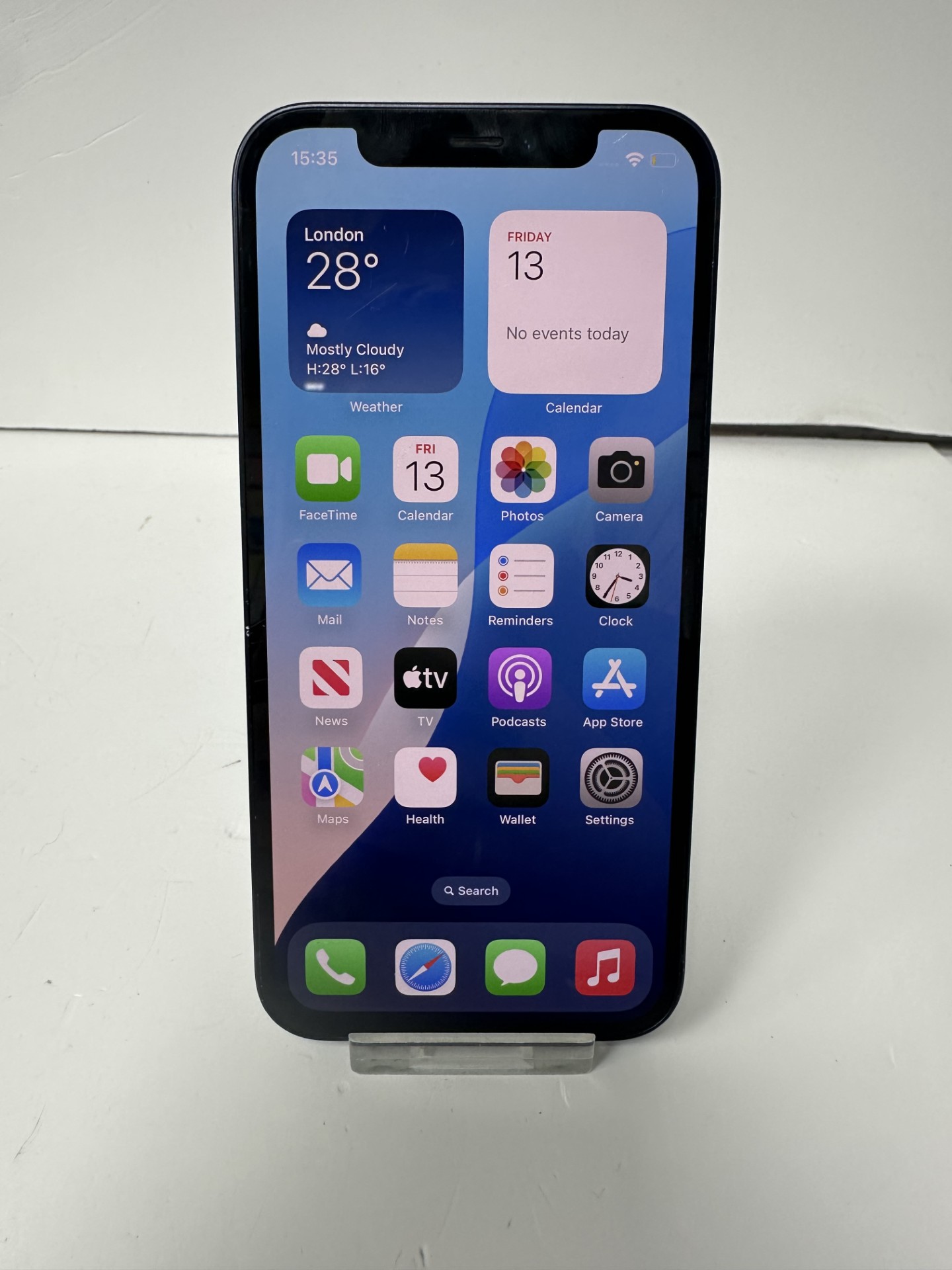 Product photo for IPHONE 12 64GB BLUE 85% BATTERY HEALTH UNLOCKED UNBOXED