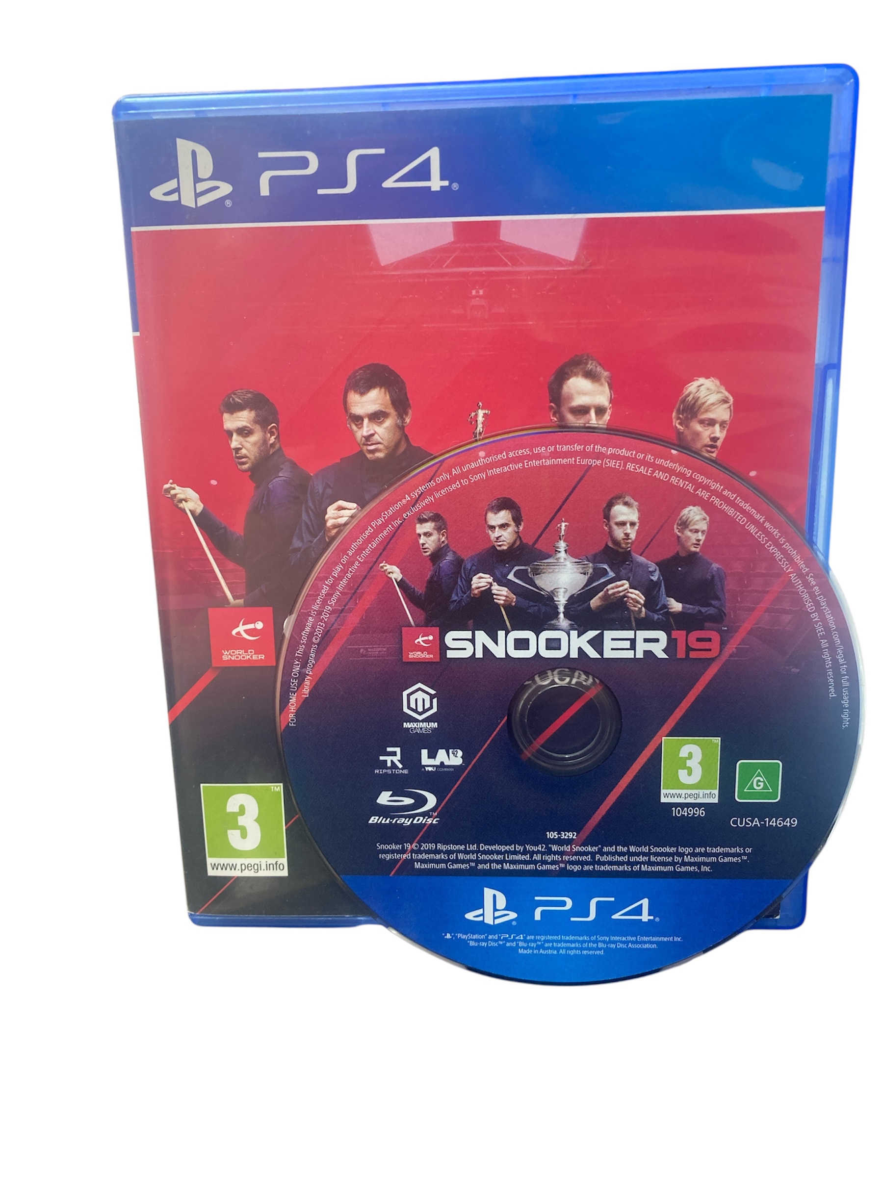 Product photo for Snooker 19 (PS4)