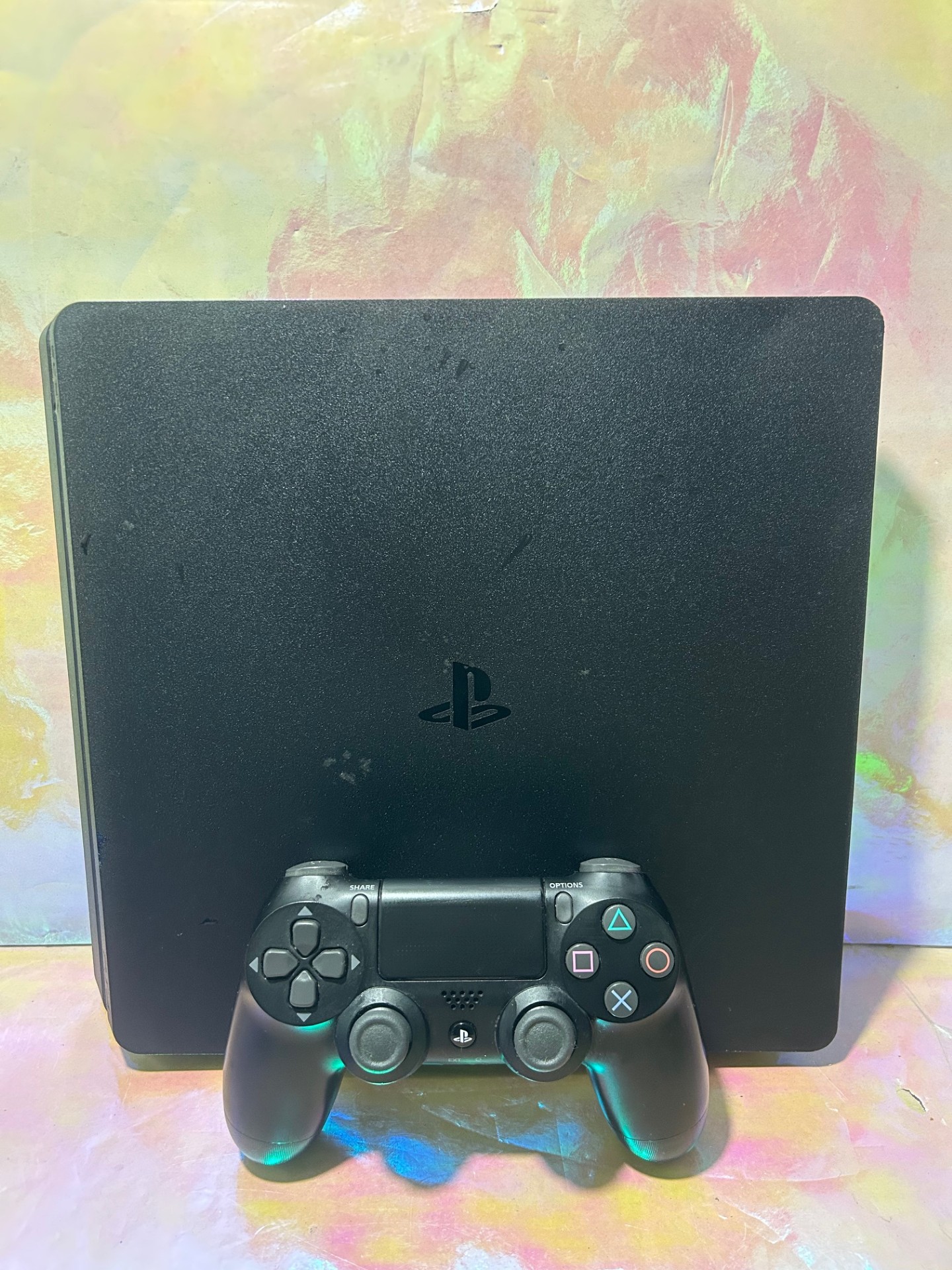 Product photo for PS4 SLIM *WITH WIRES AND CONTROLLER*