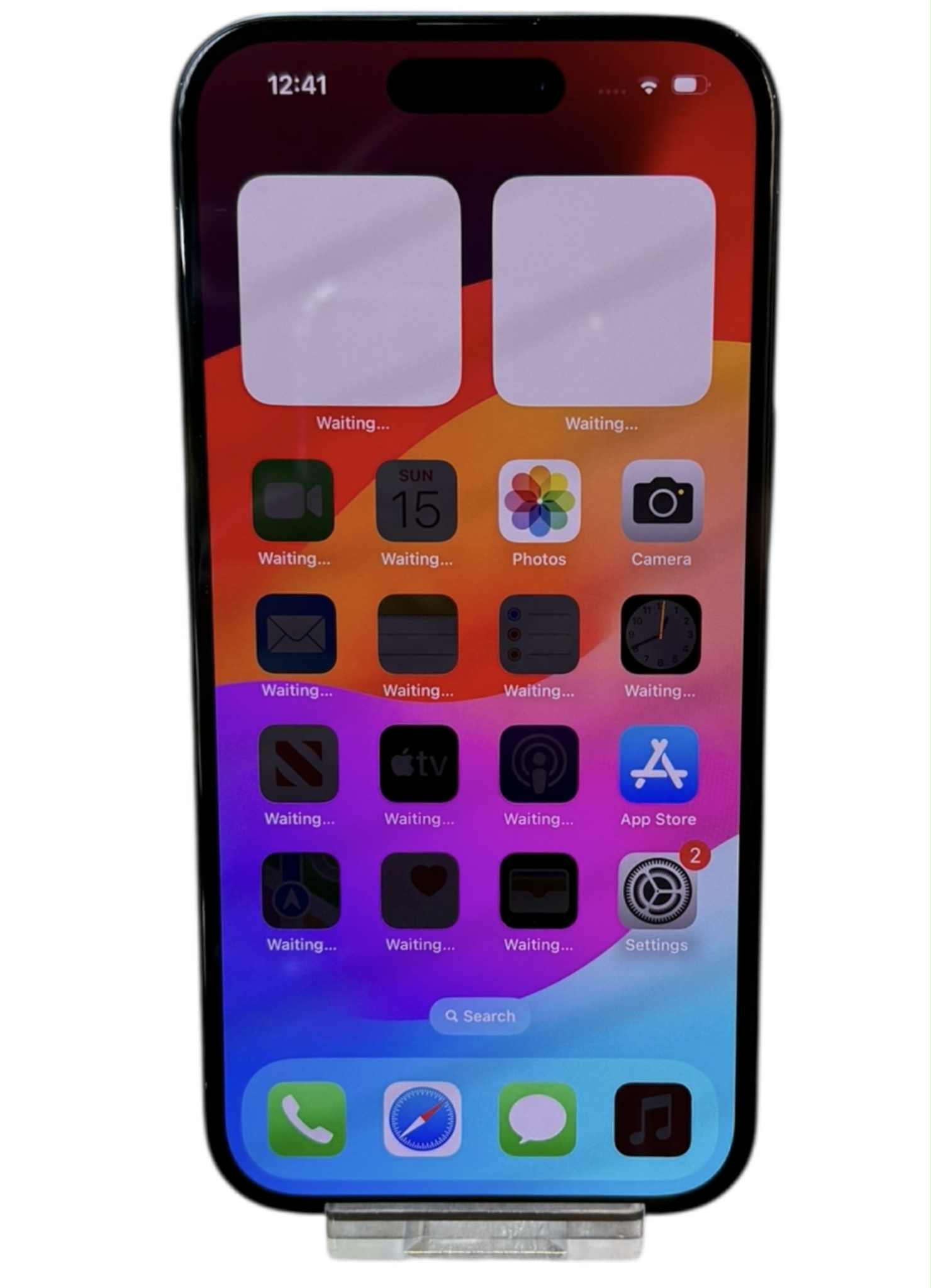 Product photo for Apple iPhone 15 128GB Black, Unlocked B