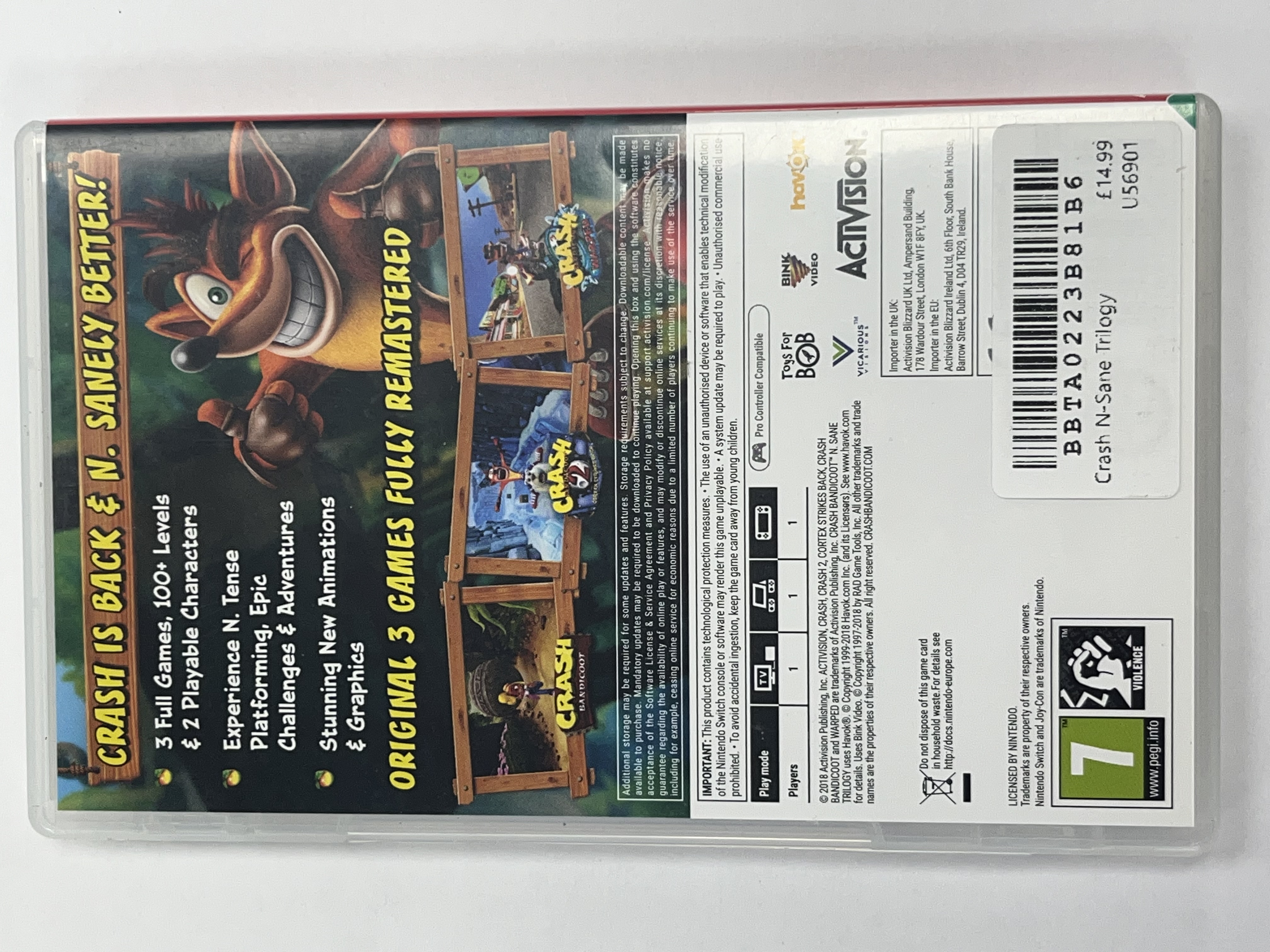 Product photo for Crash N-Sane Trilogy