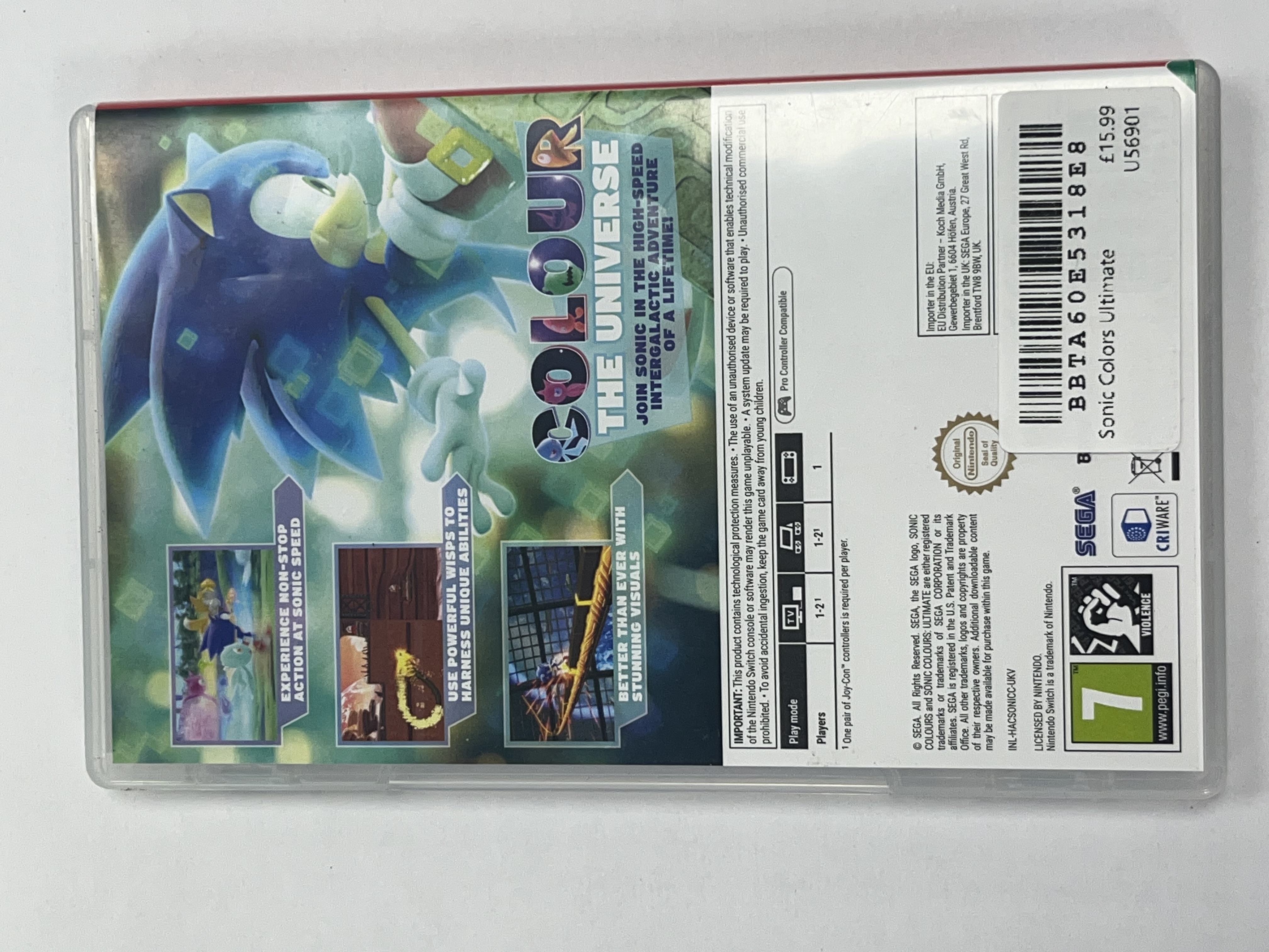 Product photo for Sonic Colors Ultimate