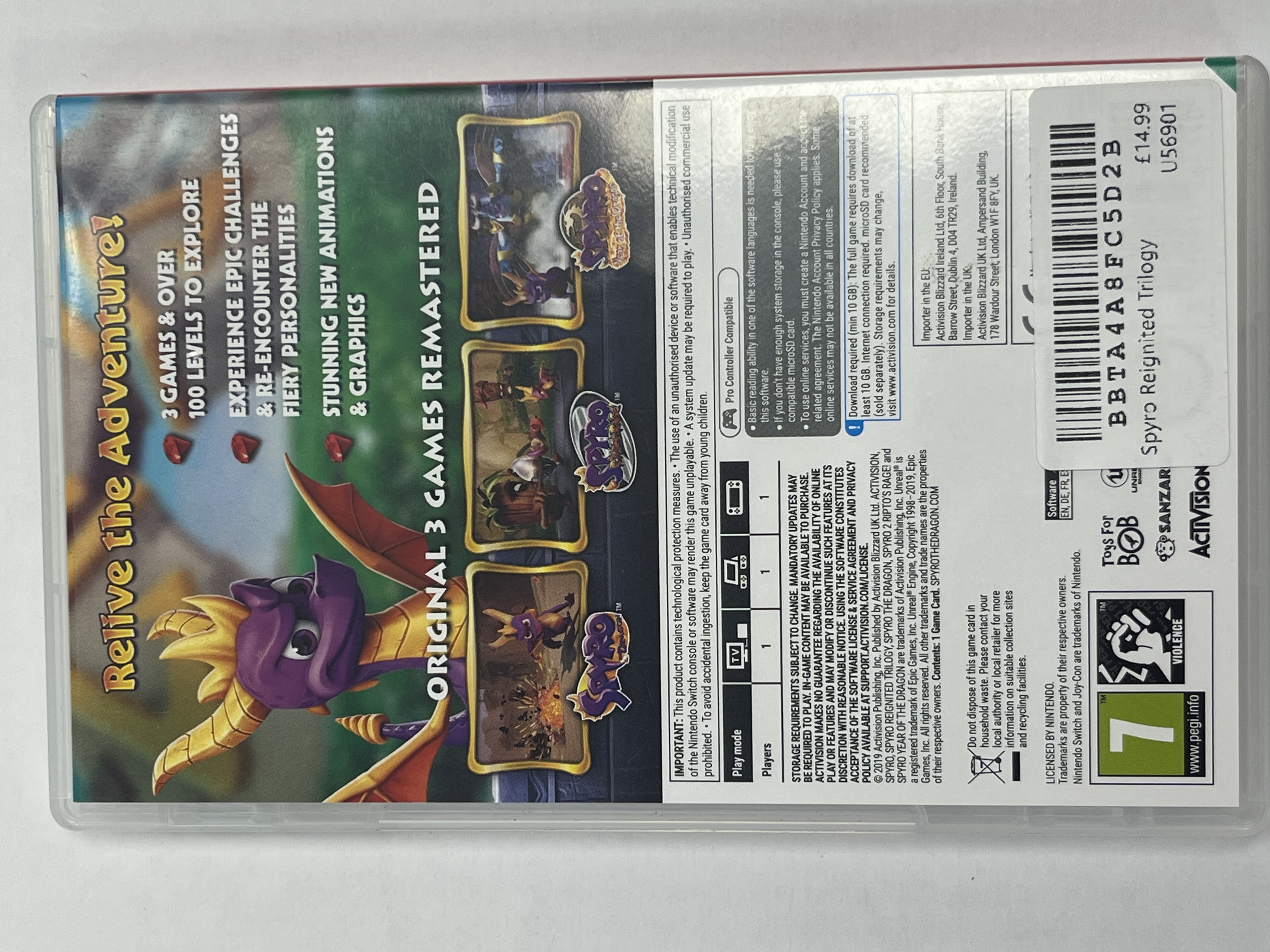 Product photo for Spyro Reignited Trilogy