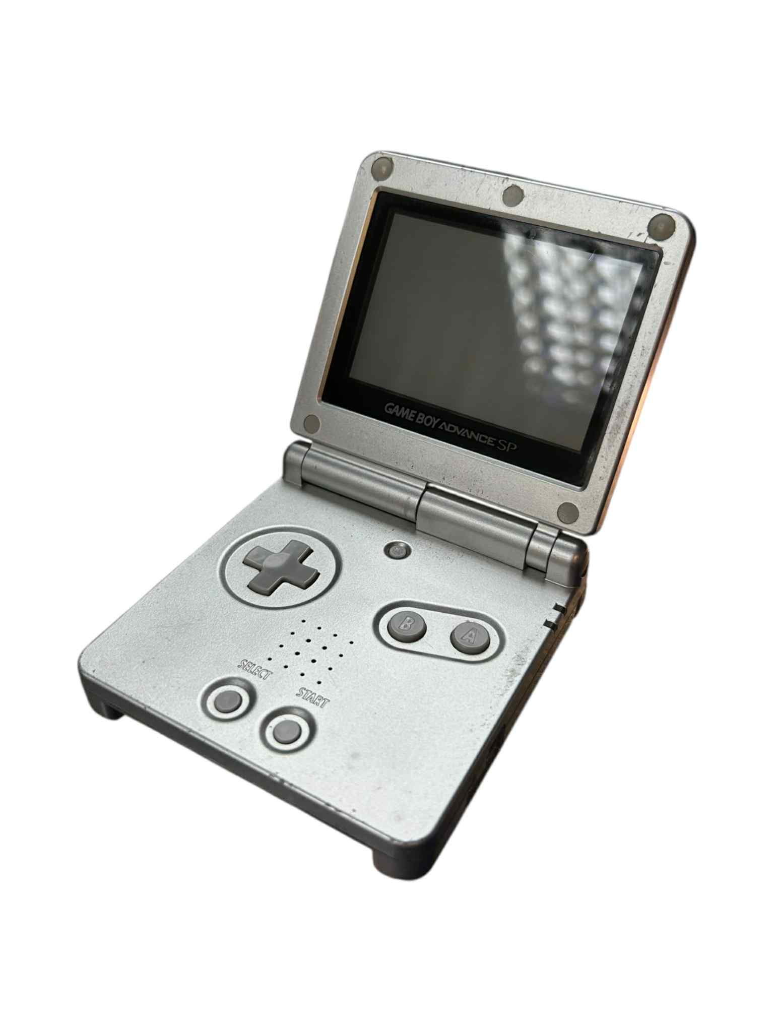 Product photo for Game Boy Advance SP AGS-001 Console, Cool Silver, Discounted