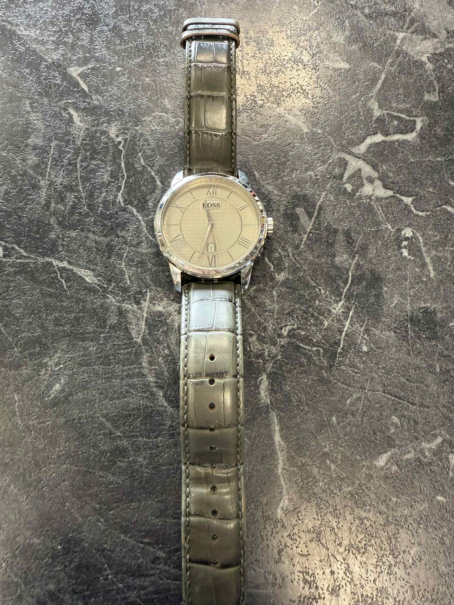 Product photo for Hugo Boss Gents Leather Watch 1512974 HB 217.1.14.2613