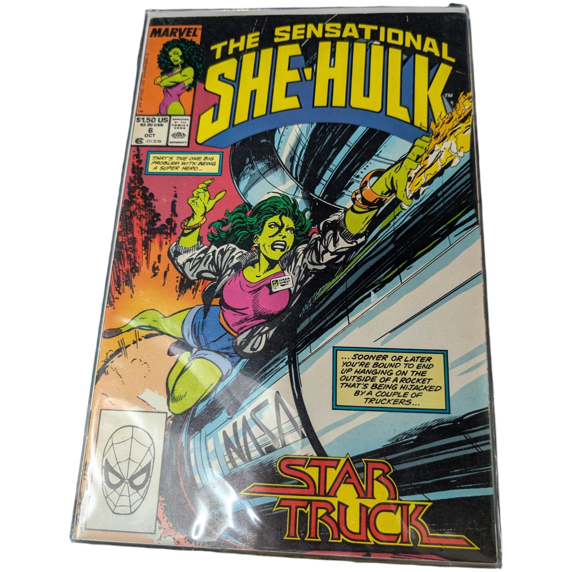 Product photo for The Sensational She‑Hulk #6 (October 1989) – Good Vintage Condition
