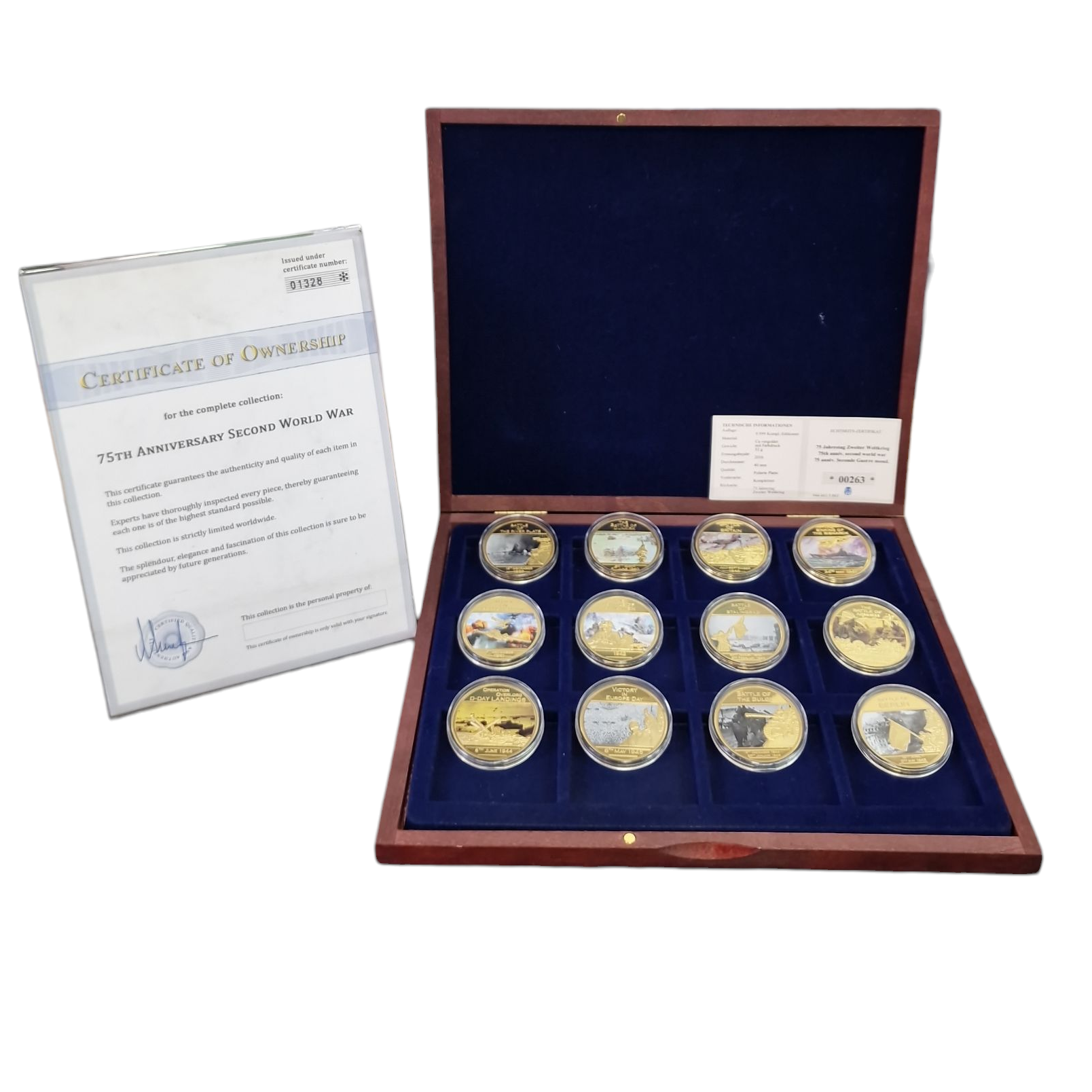 Product photo for 75TH Anniversary Second World War COIN COLLECTION