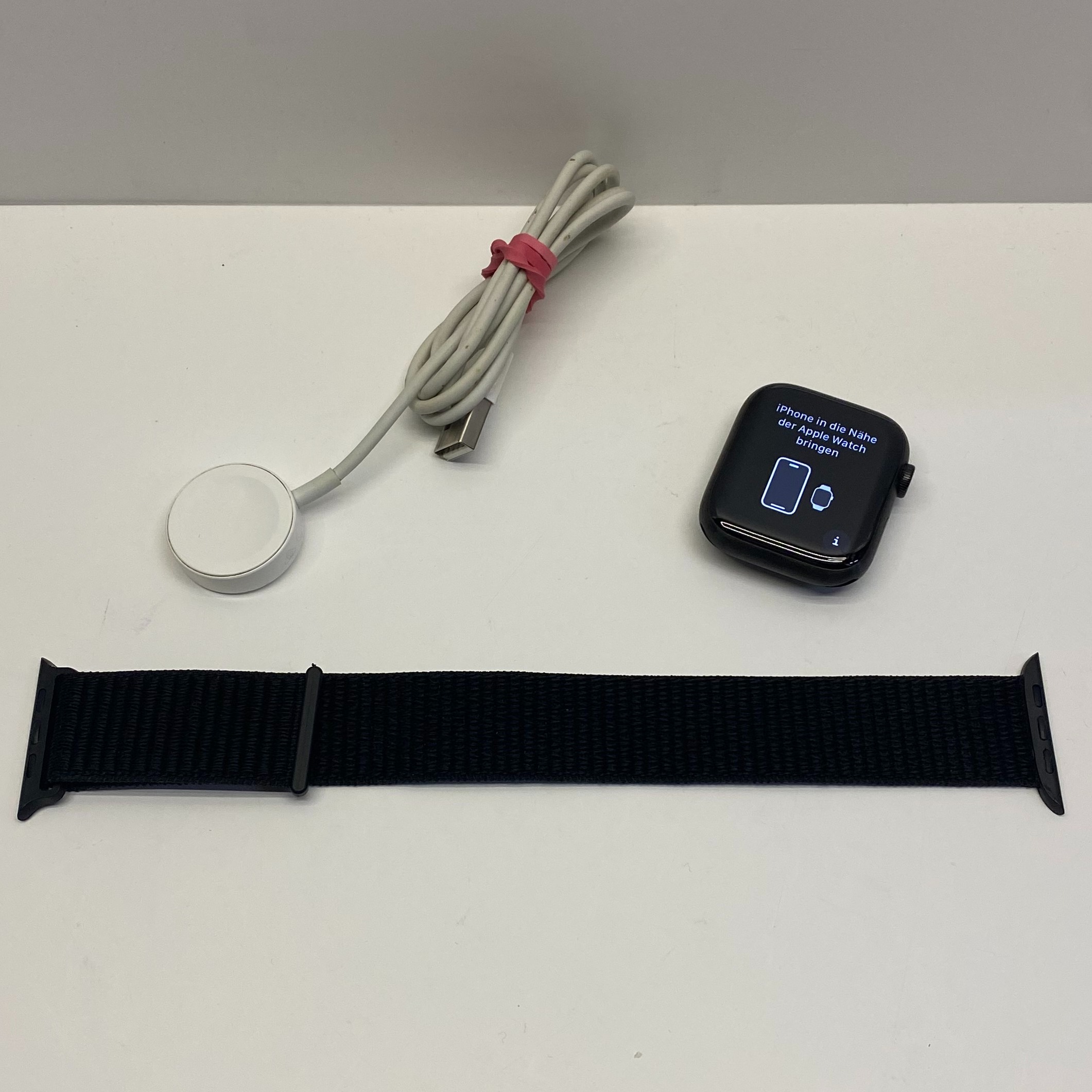Product photo for Apple Watch Series 7 45mm Black Titanium Case Model A2478
