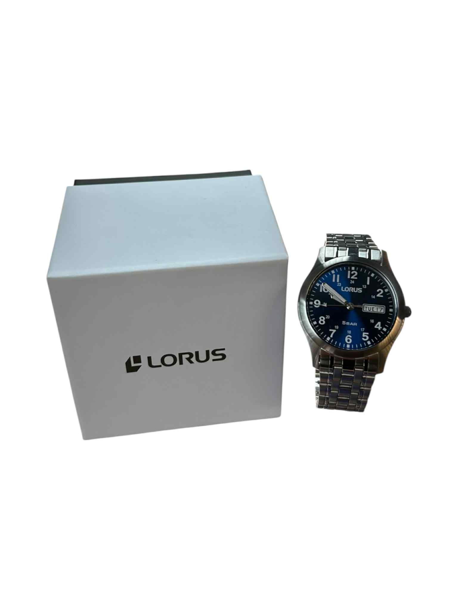 Product photo for Lorus VX43-X101 5 Bar Men's Watch - Blue