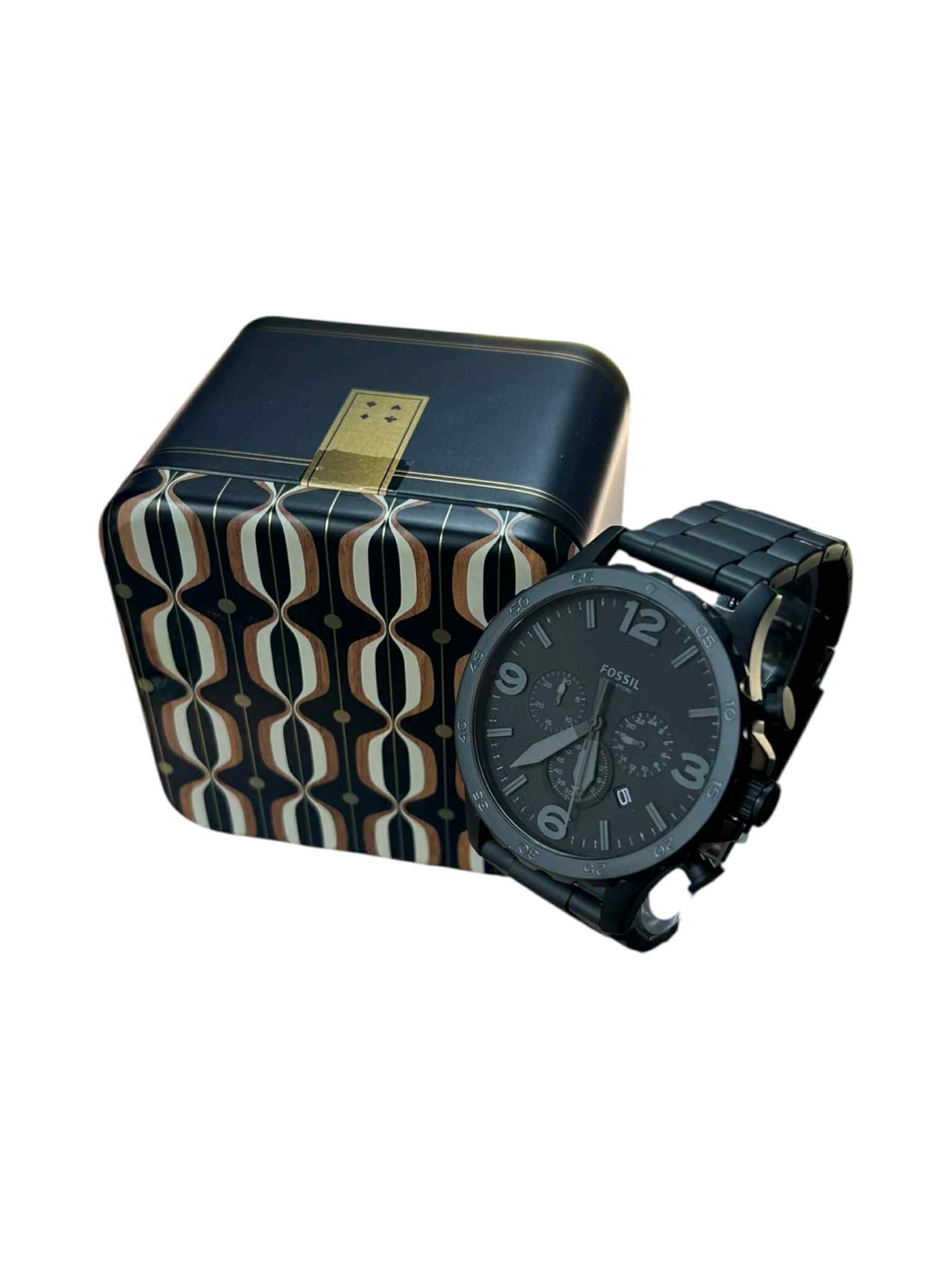 Product photo for Fossil Nate Men's Watch JR1401 - Black