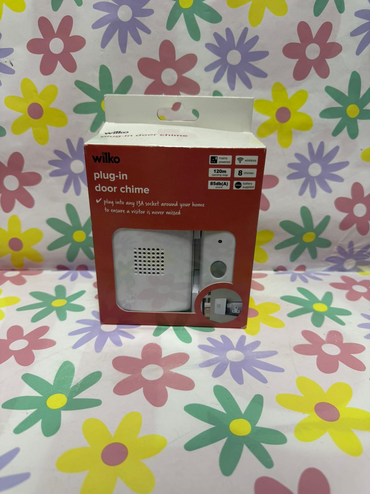 Product photo for WILKO PLUG IN DOORBELL