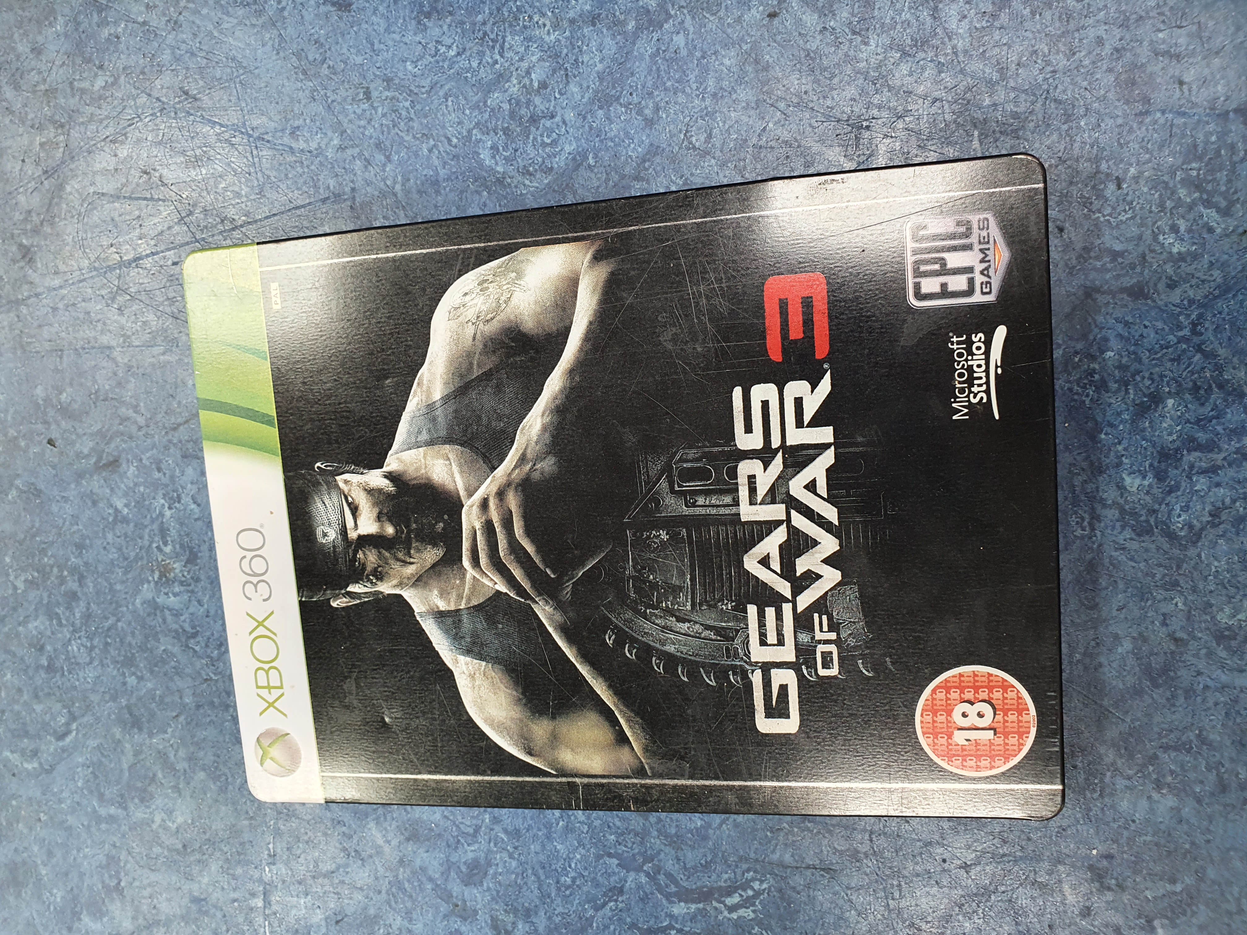 Product photo for Xbox 360 Gears of War 3 Steelbook Edition xbox 360 game: GEARS OF WAR3